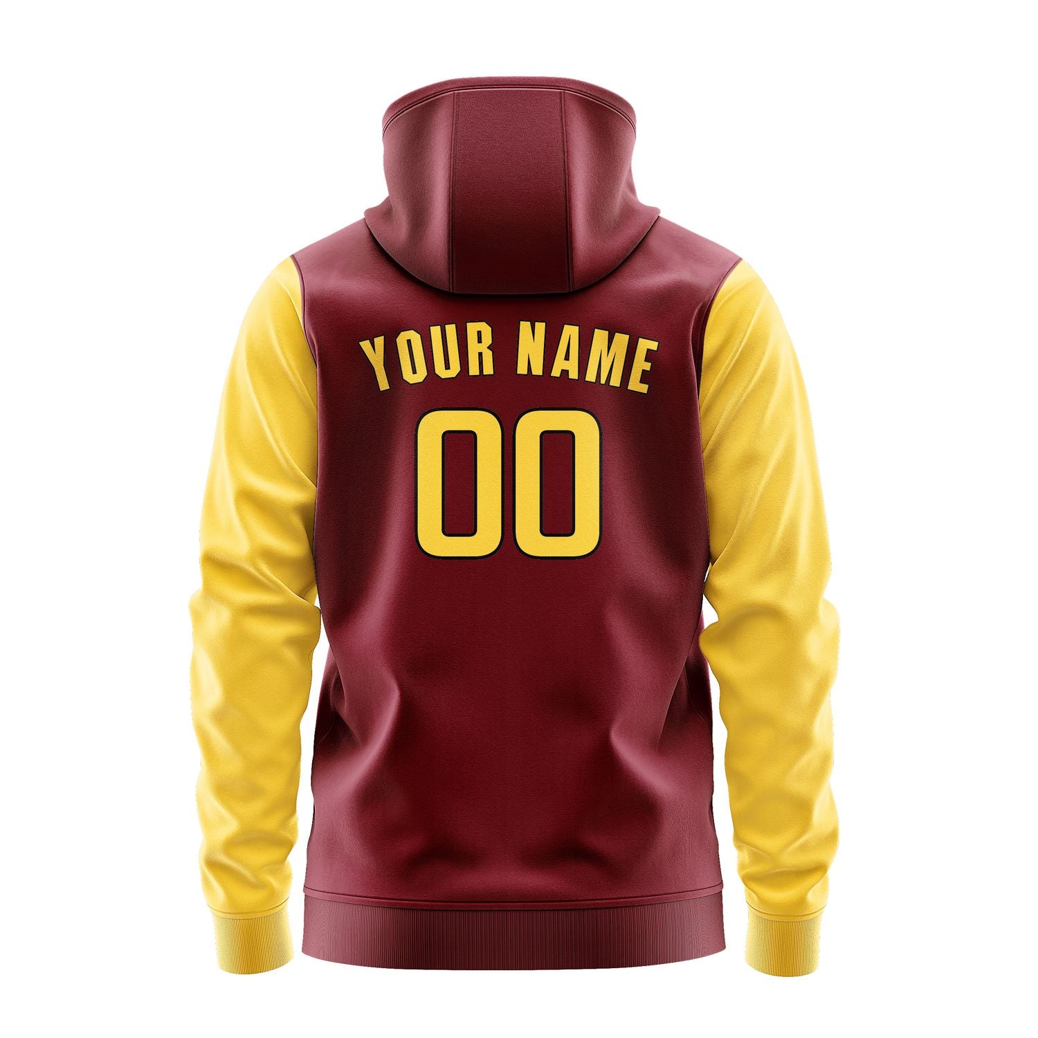 Custom Crimson Red Gold Hoodie 1515303015B31730