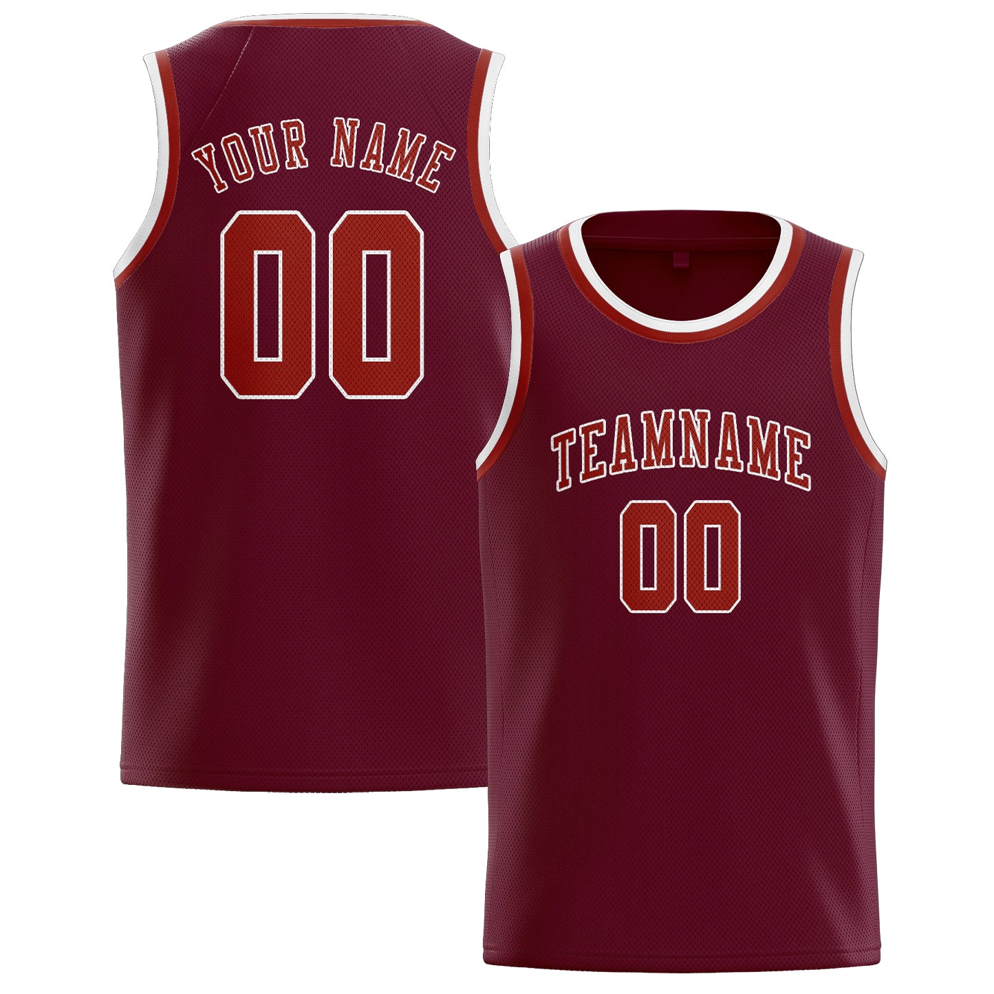Custom Crimson Red Coral Red Basketball Jersey