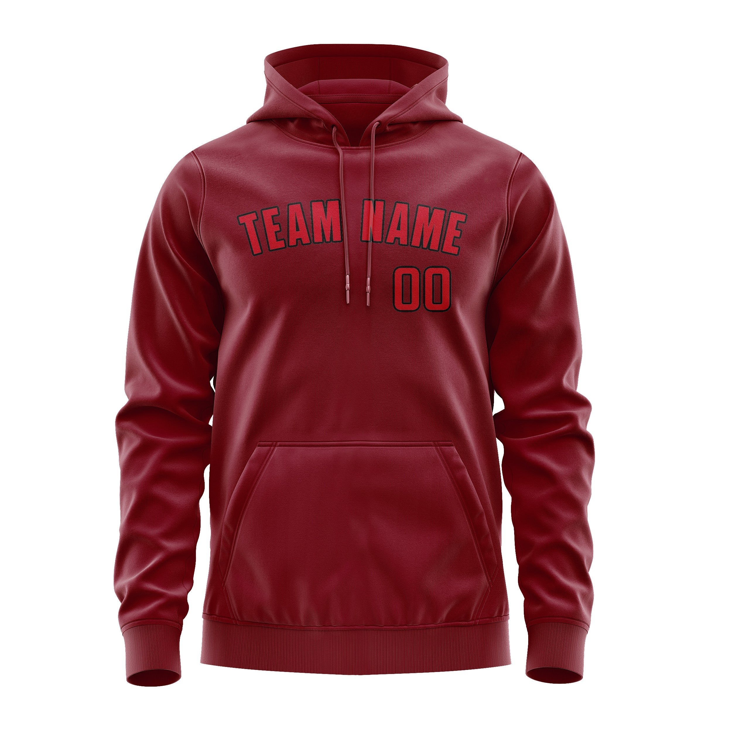 Custom Crimson Red Red Hoodie