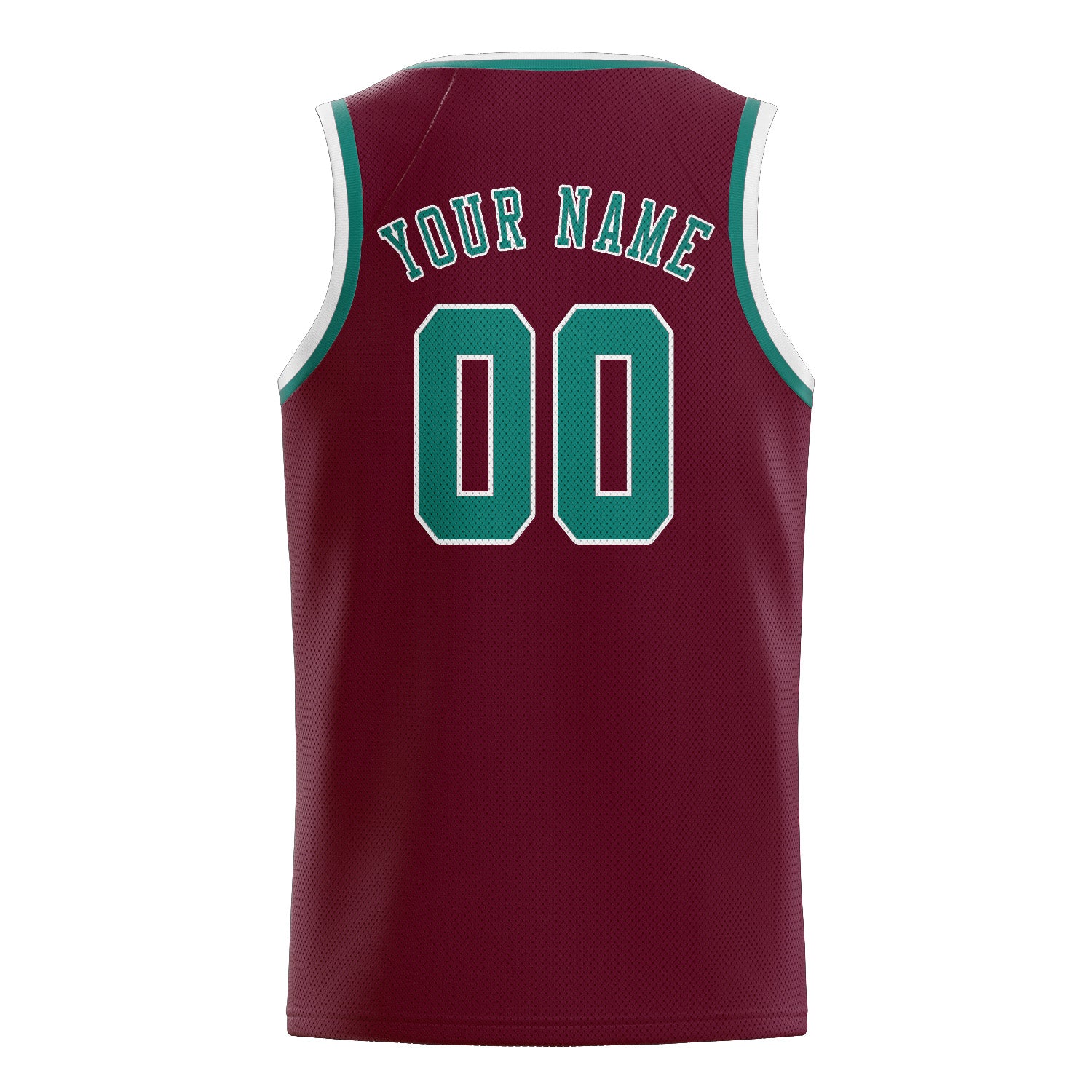 Custom Crimson Red Blue Green Basketball Jersey