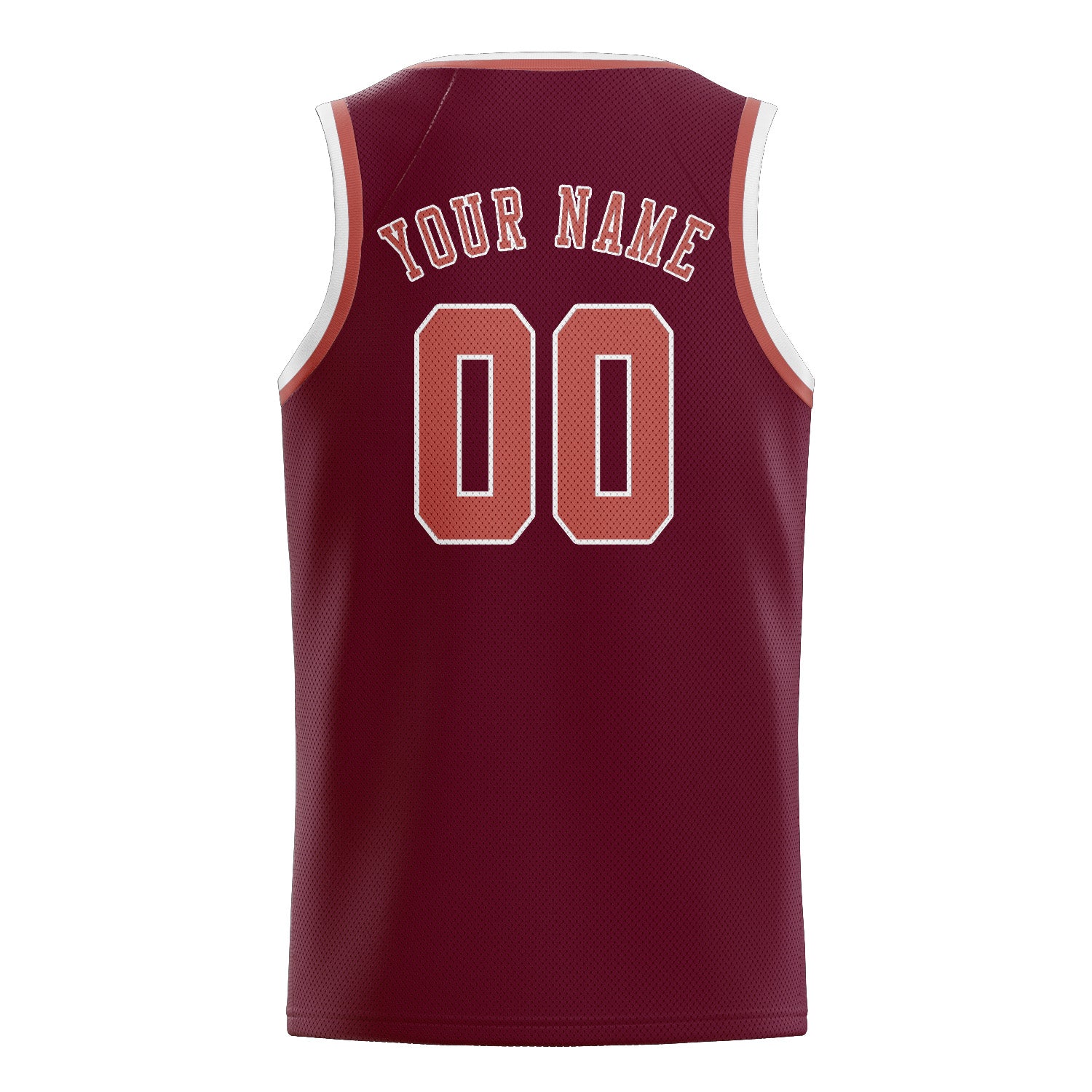 Custom Crimson Red Copper Rose Basketball Jersey