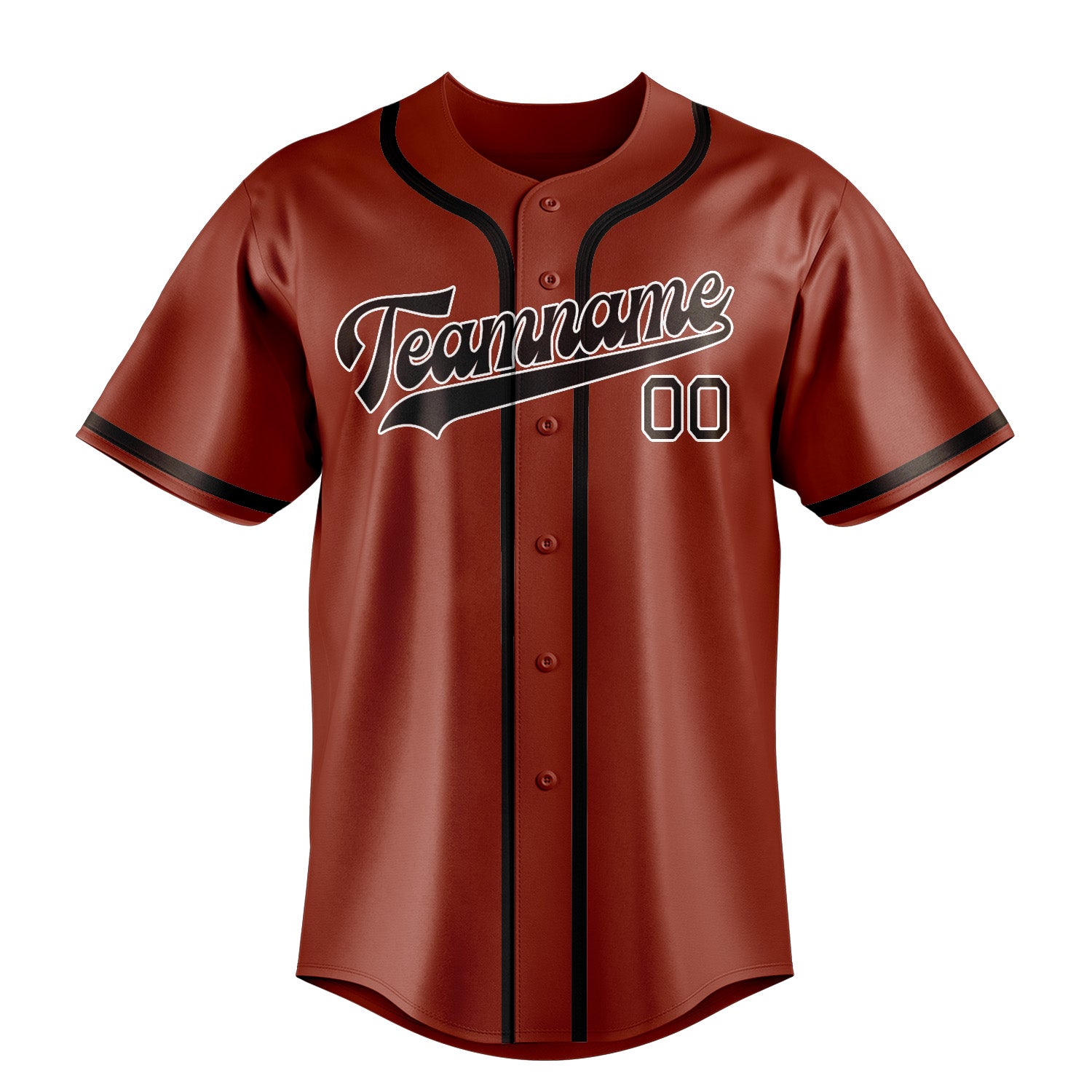 Custom Coral Red Brown Baseball Jersey