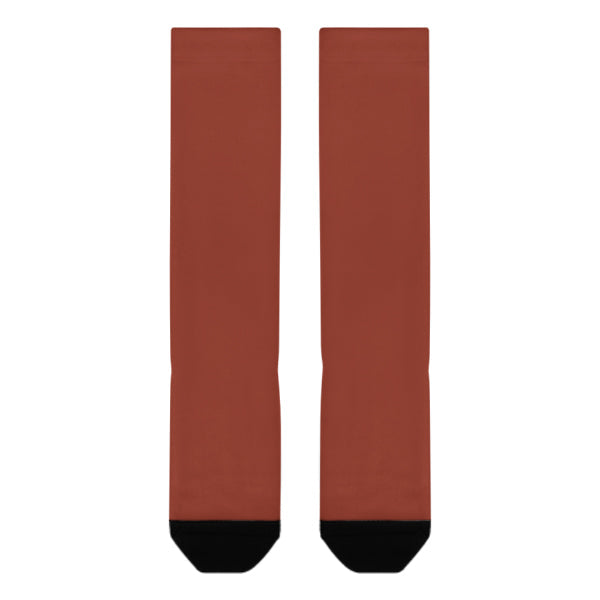 Custom Coral Red Coral Red Knee-High Sock