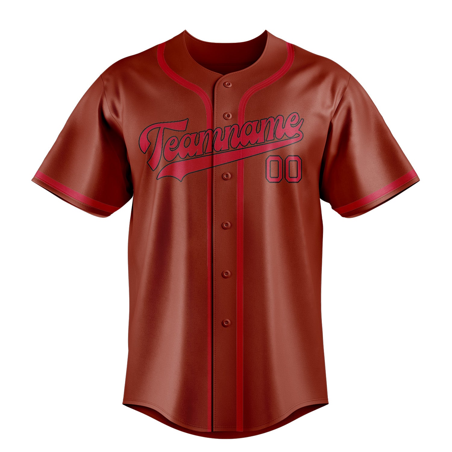 Custom Coral Red Red Baseball Jersey