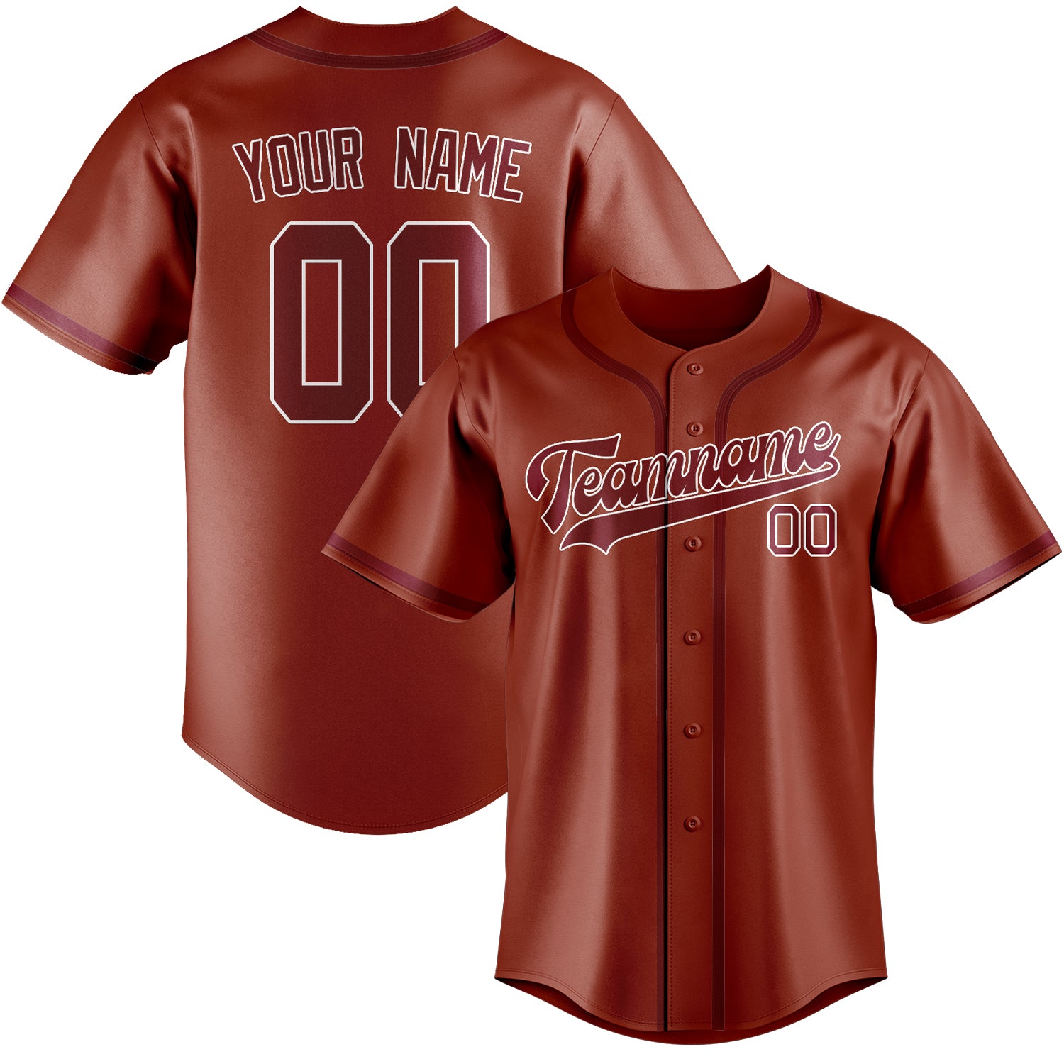 Custom Coral Red Crimson Red Baseball Jersey