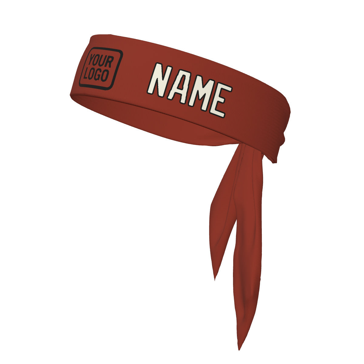 Custom Coral Red Cream Headband