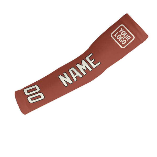 Custom Coral Red Cream Arm Sleeve