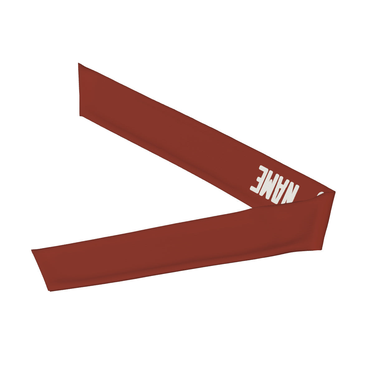 Custom Coral Red White Headband