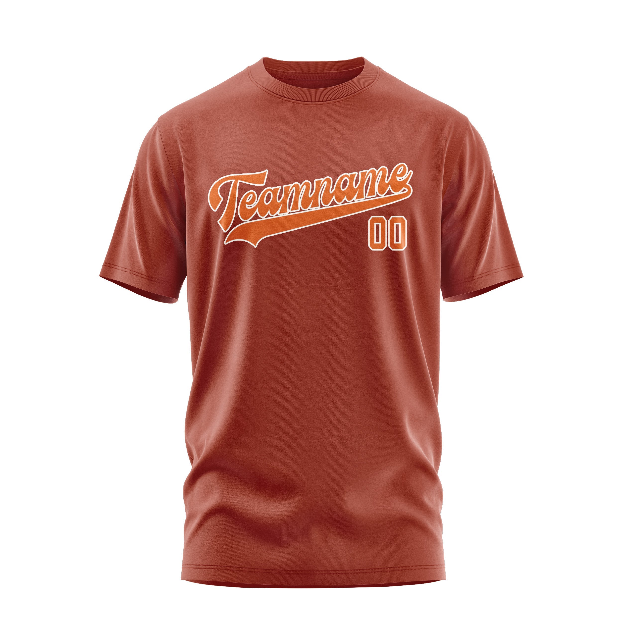 Custom Coral Red Orange T-Shirt