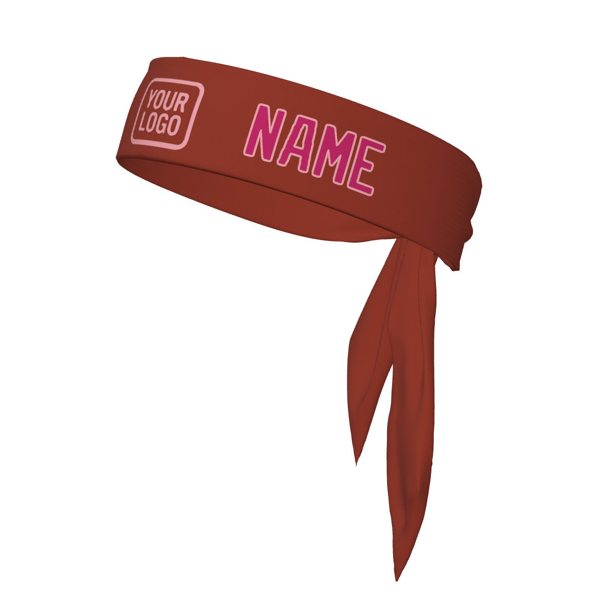 Custom Coral Red Pink Headband