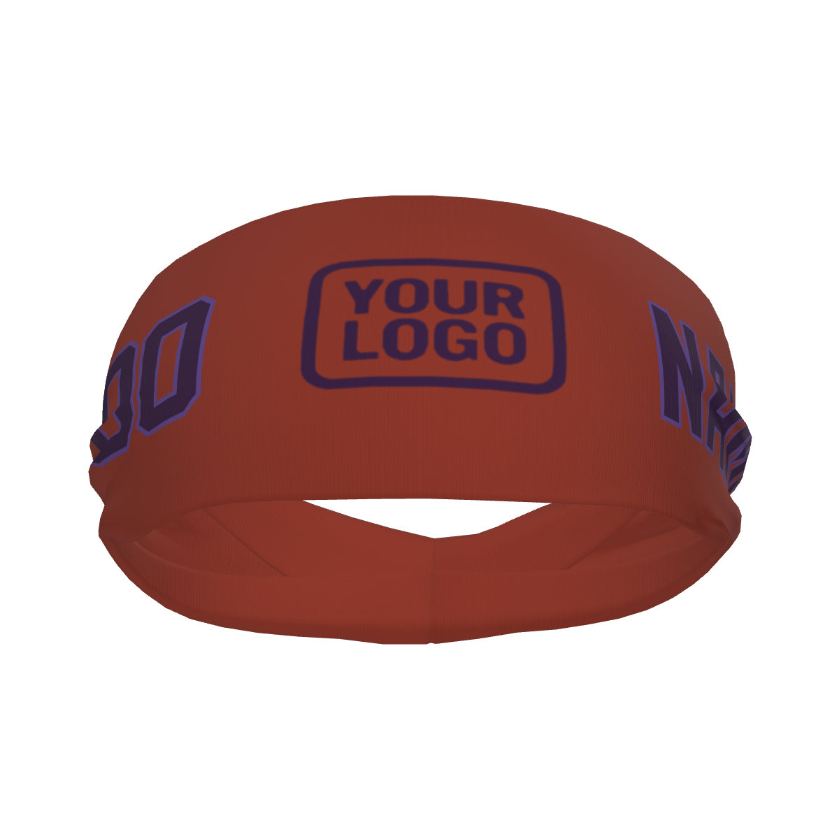 Custom Coral Red Purple Sports headband
