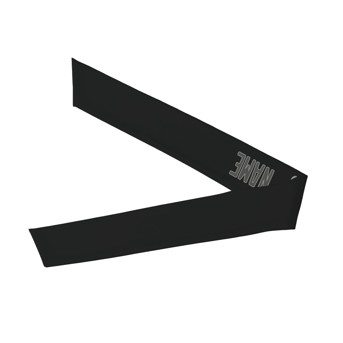 Custom Black Dark Grey Headband