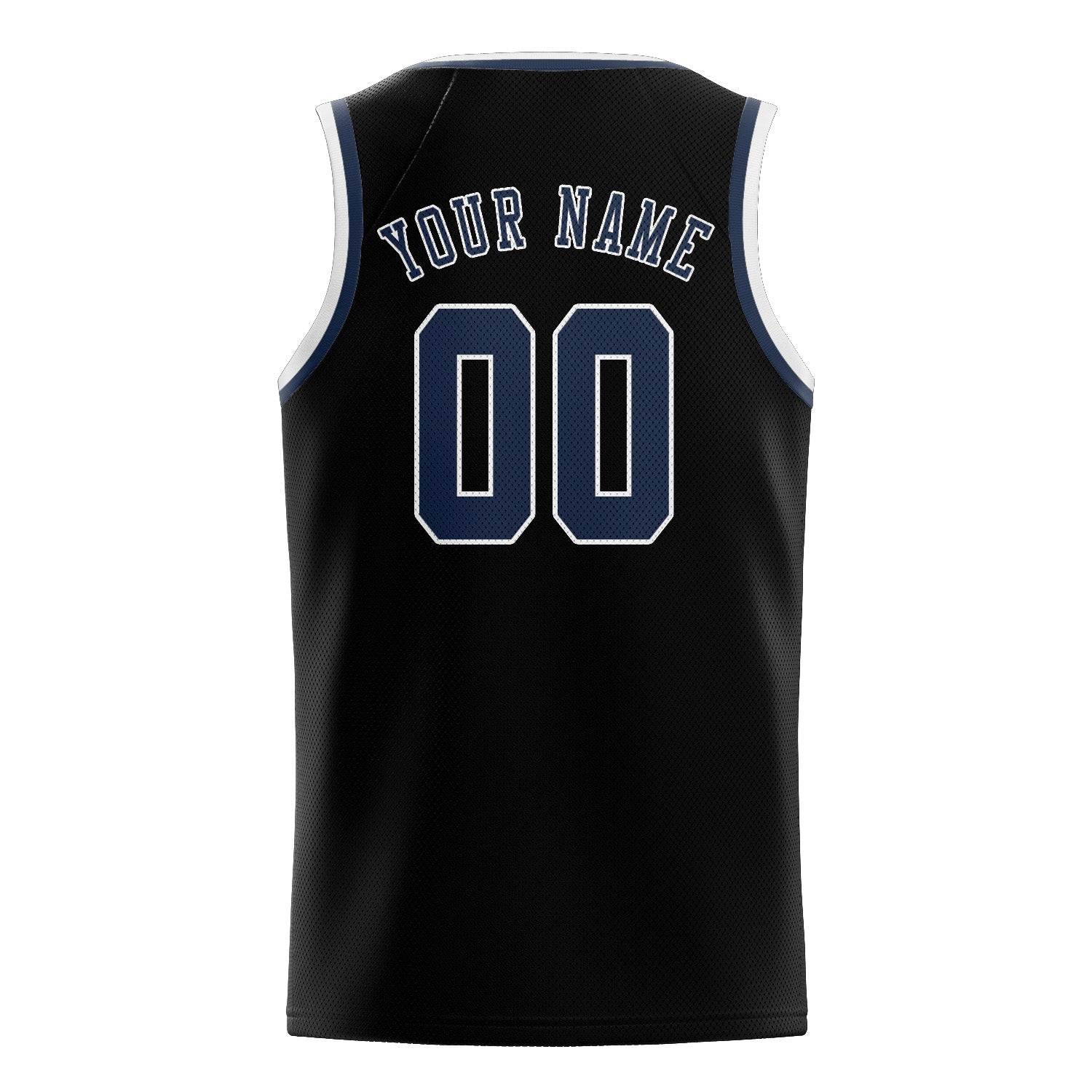 Custom Black Blue Basketball Jersey