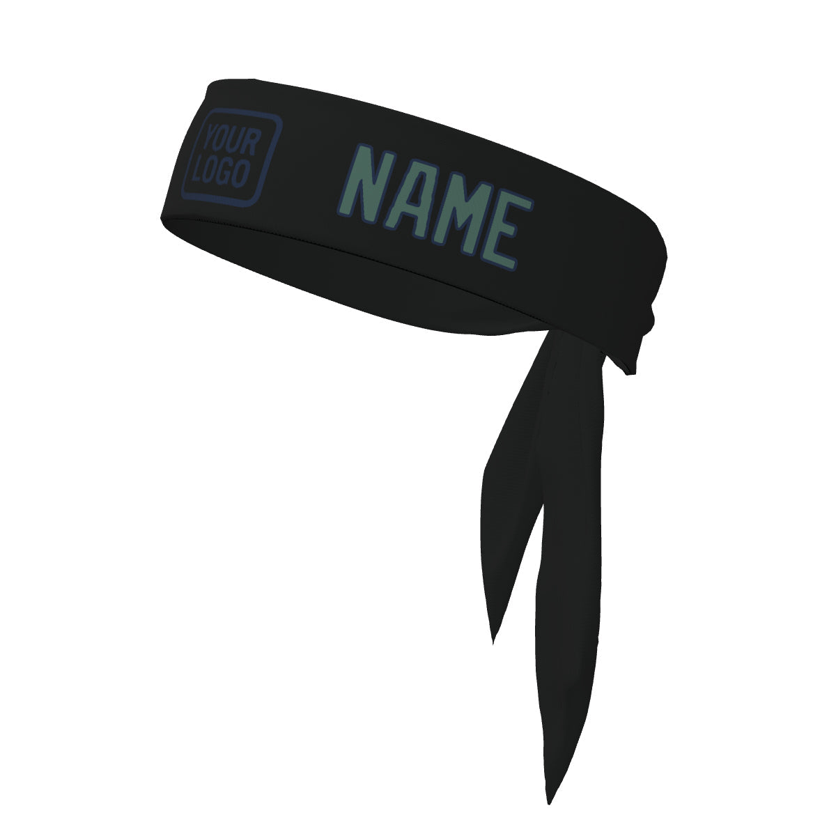 Custom Black Blue Green Headband