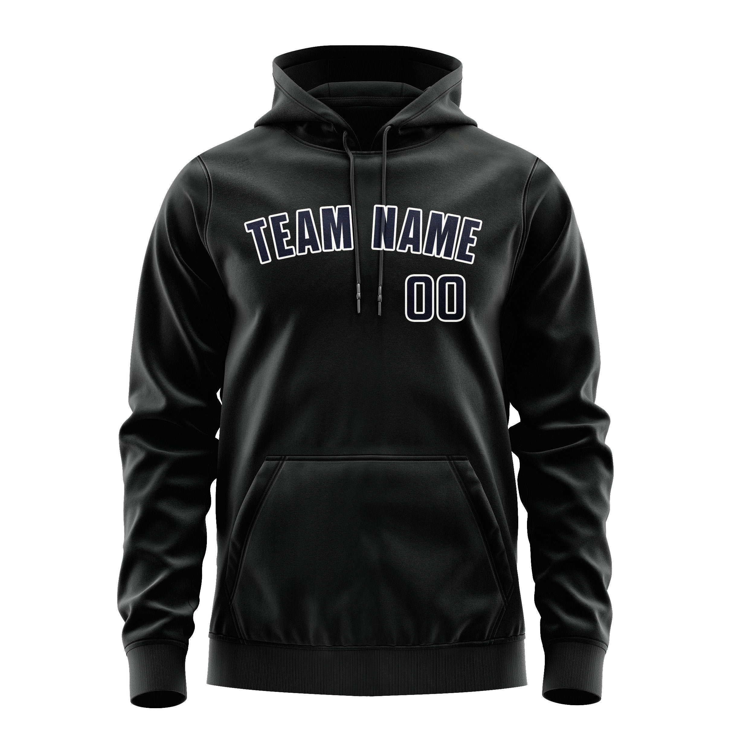 Custom Black Navy Hoodie