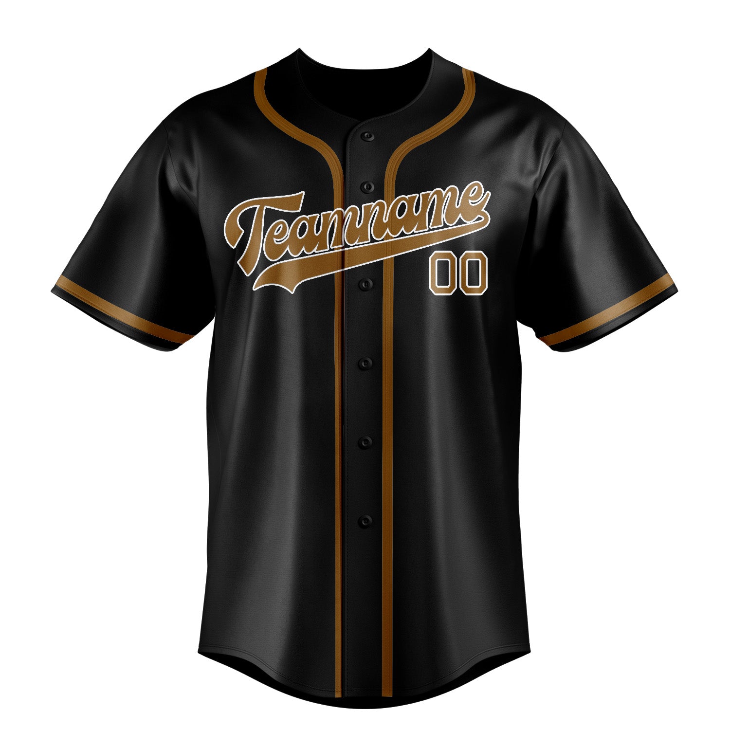 Custom Black Khaki Baseball Jersey