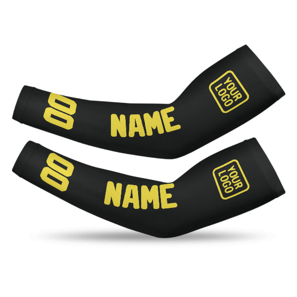 Custom Black Light Yellow Arm Sleeve