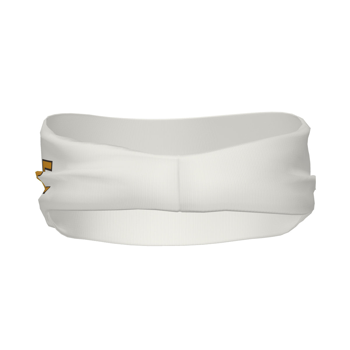 Custom White Yellow Sports headband