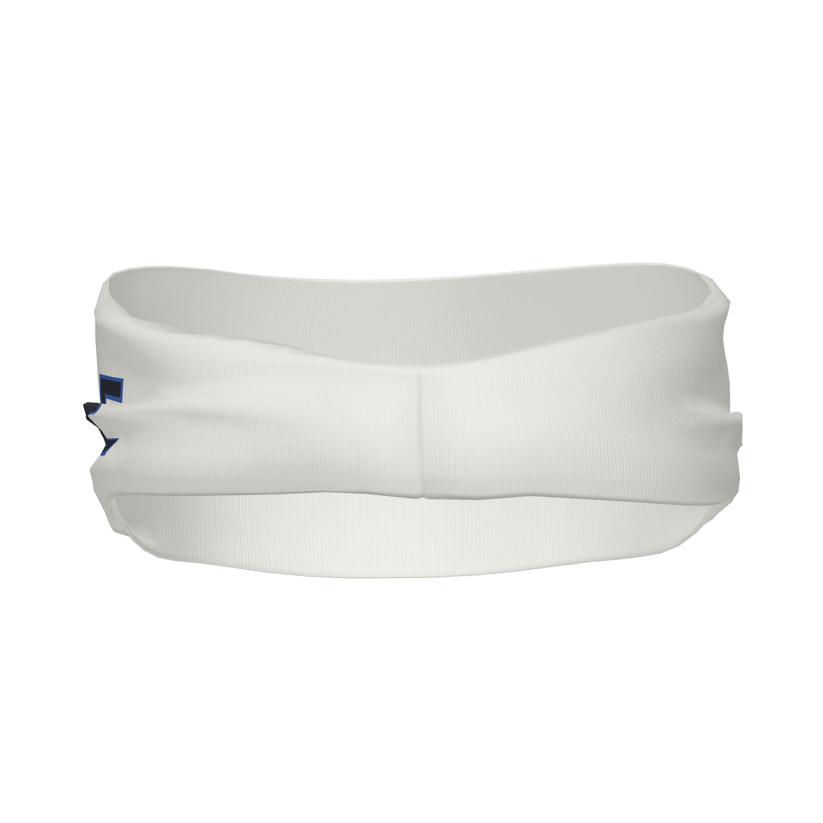 Custom White Navy Sports headband