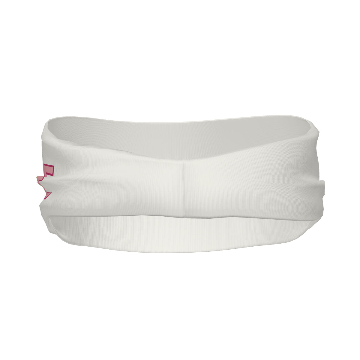 Custom White Light Pink Sports headband