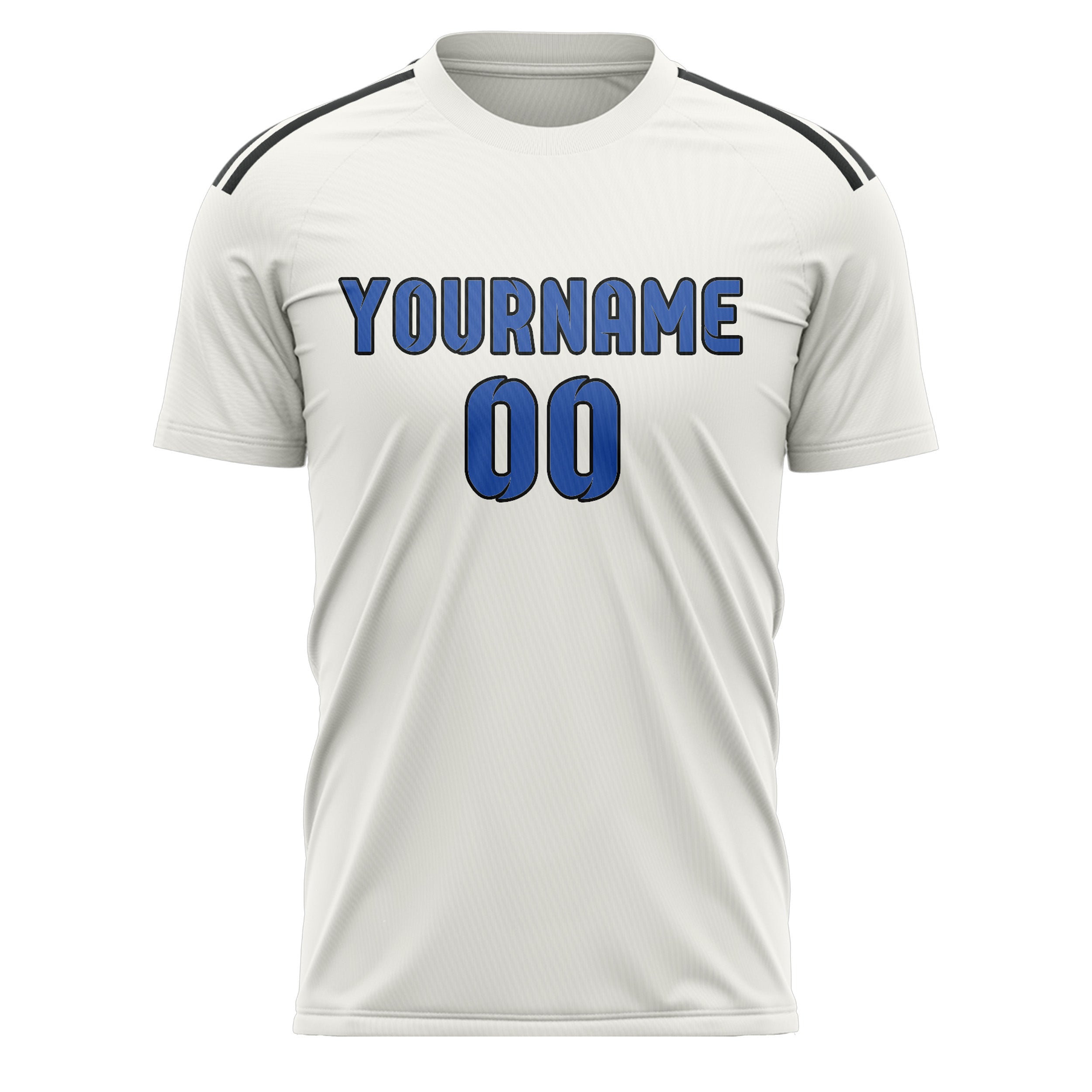 Custom White Sky Blue Soccer Jersey