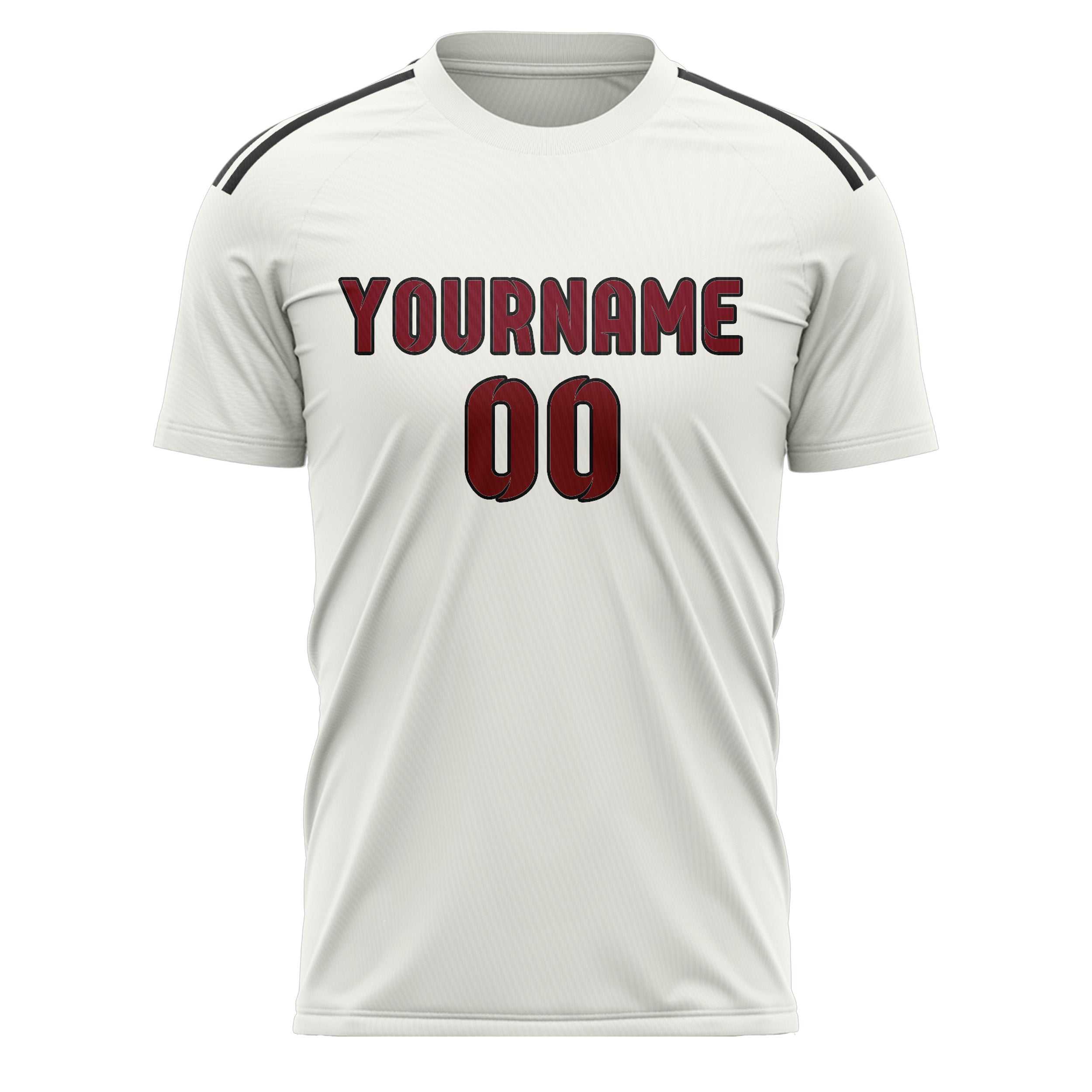 Custom White Crimson Red Soccer Jersey