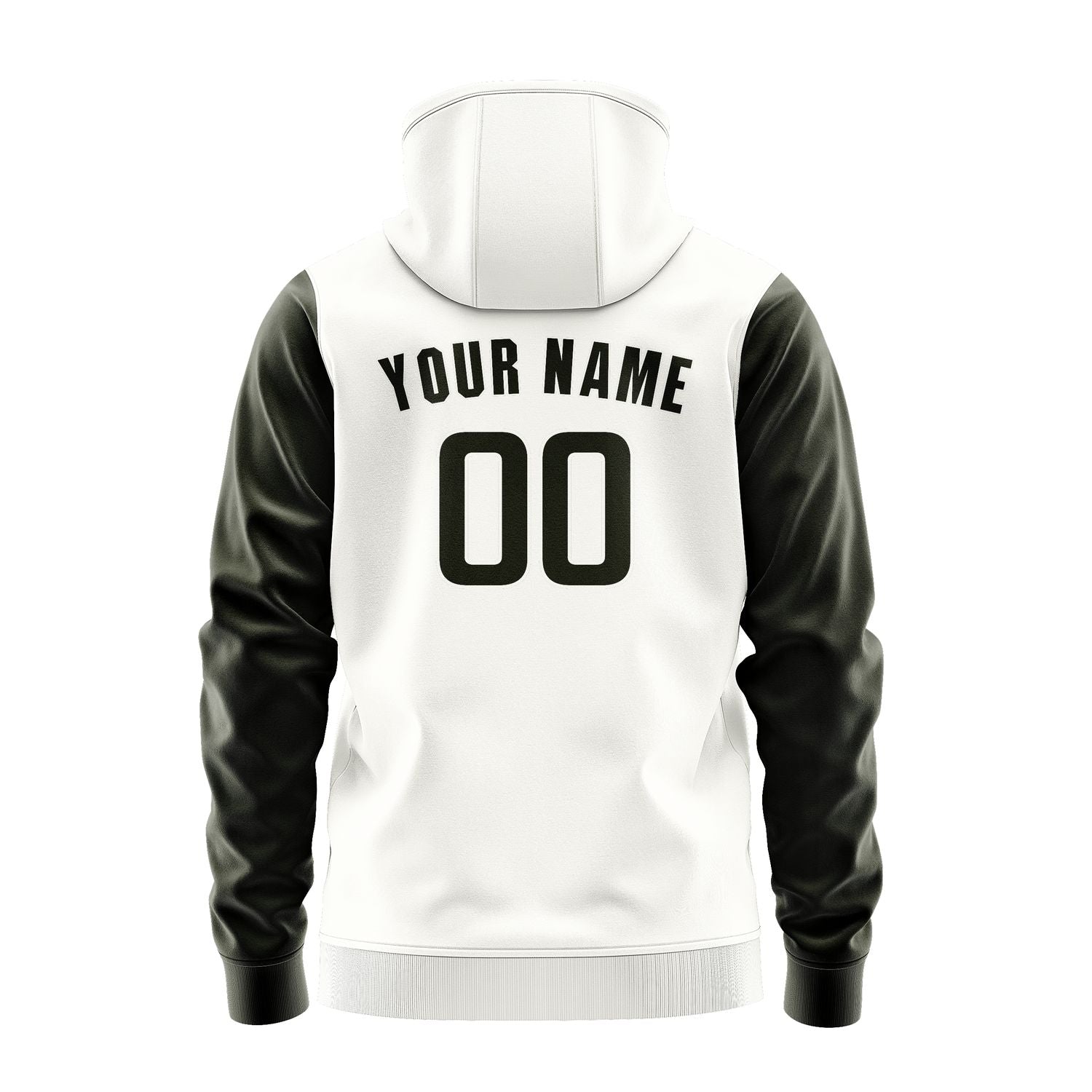 Custom White Olive Hoodie 1818020218B31802