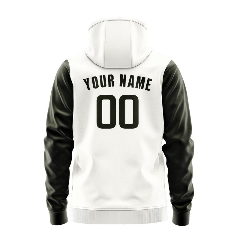 Custom White Olive Hoodie 1818020218B31802