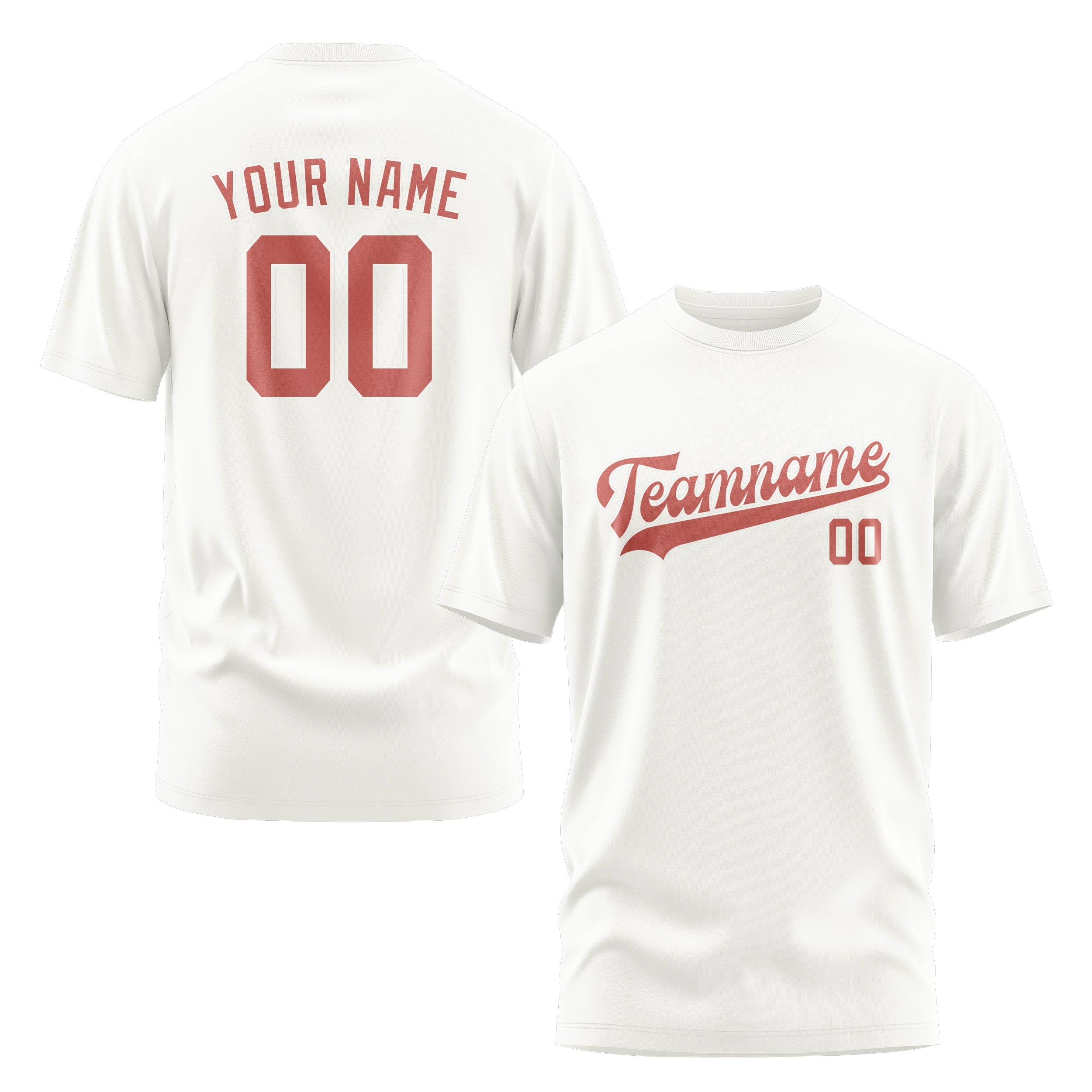 Custom White Copper Rose T-Shirt