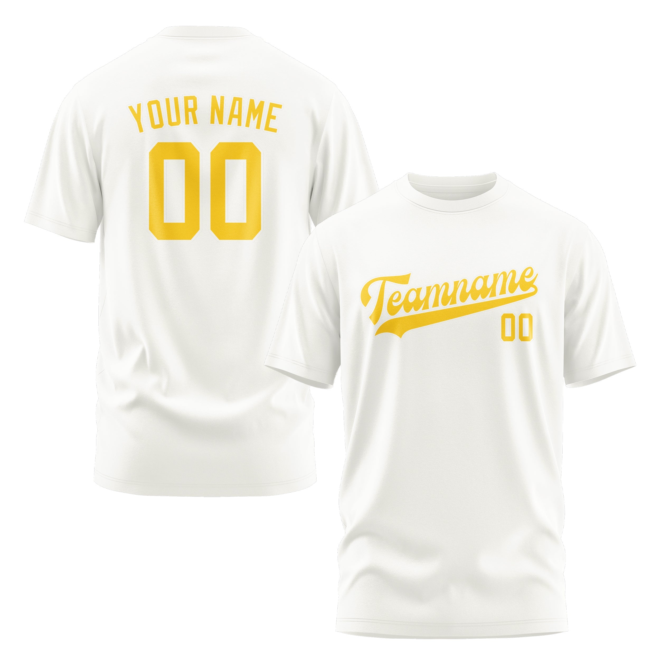 Custom White Gold T-Shirt