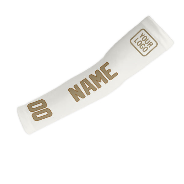Custom White Light Khaki Arm Sleeve