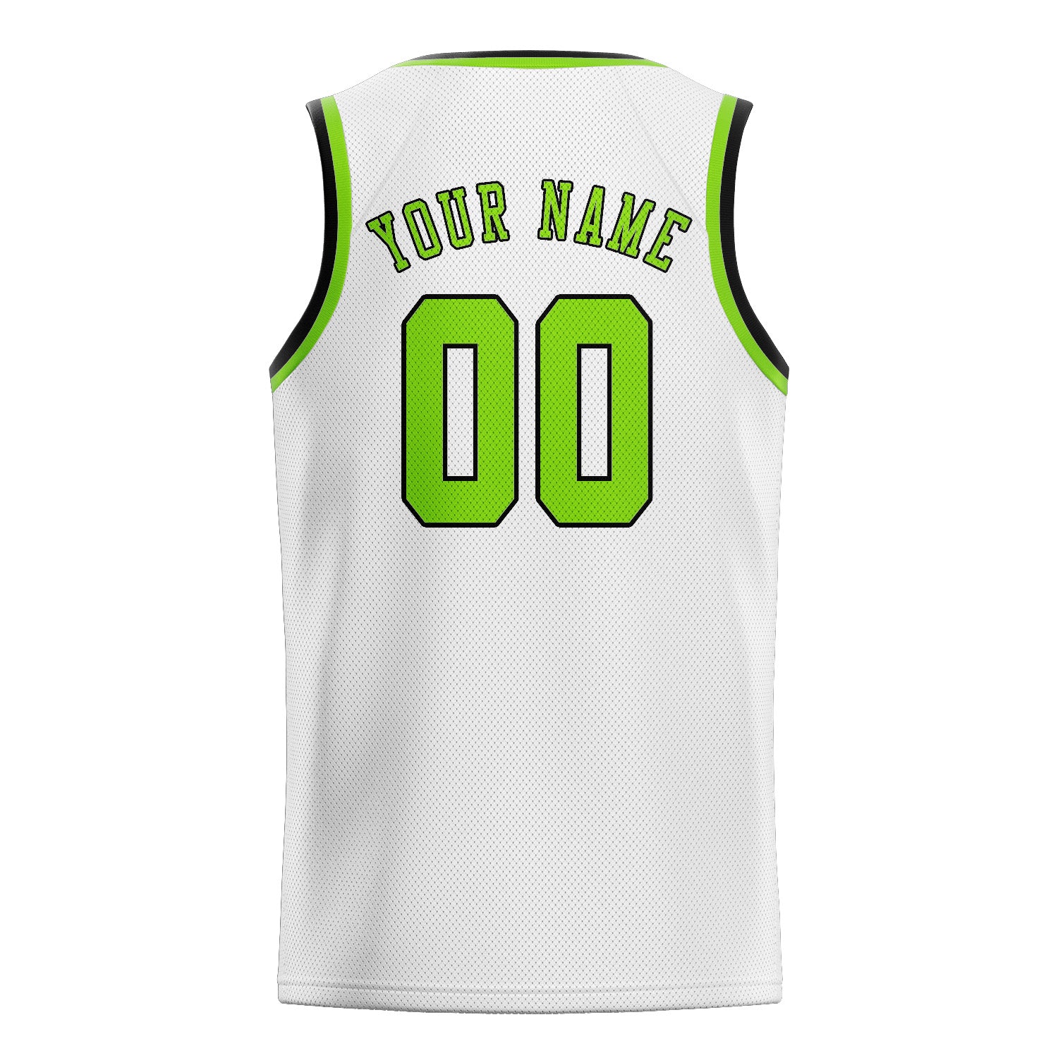 Custom White Emerald Green Basketball Jersey