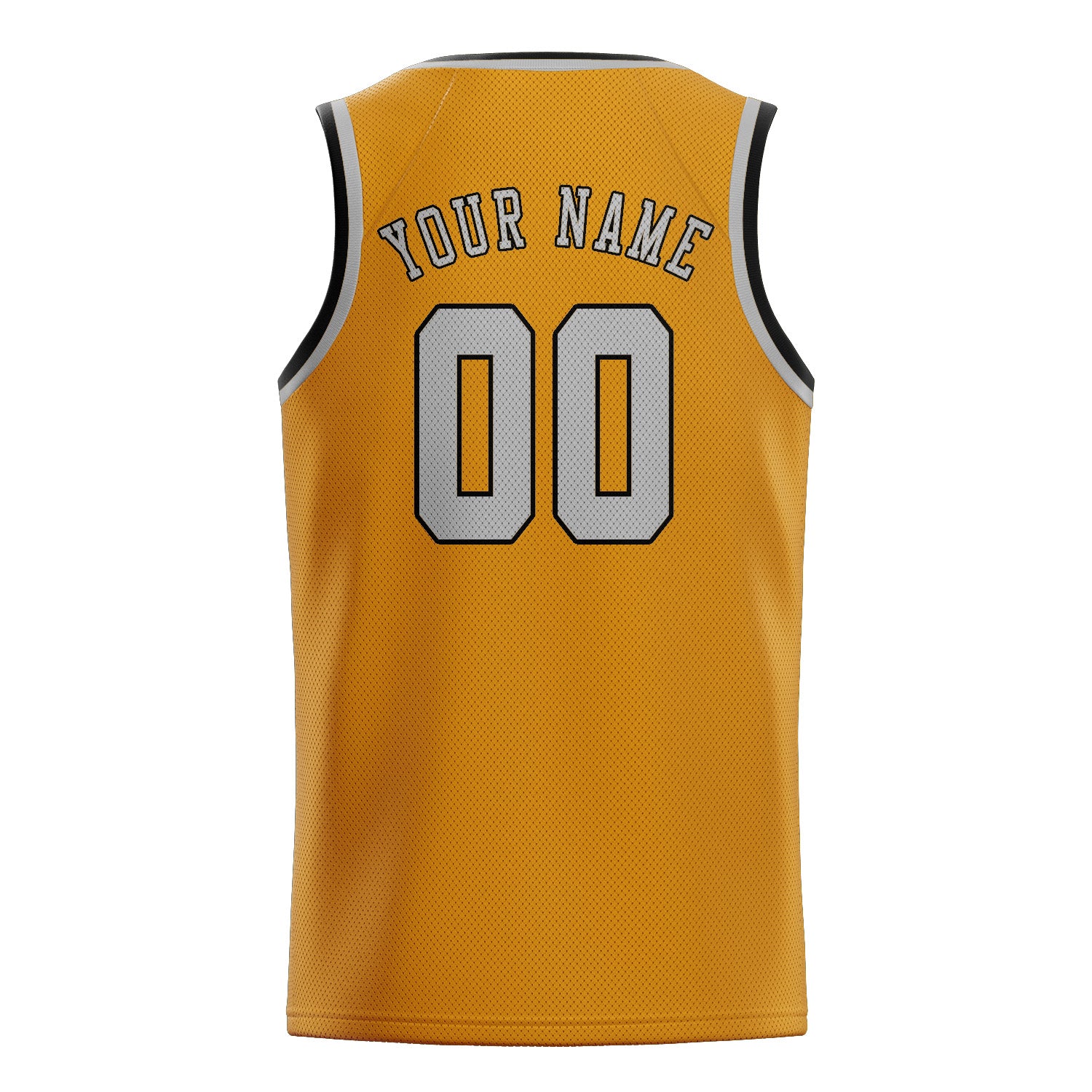 Custom Yellow Gray Basketball Jersey