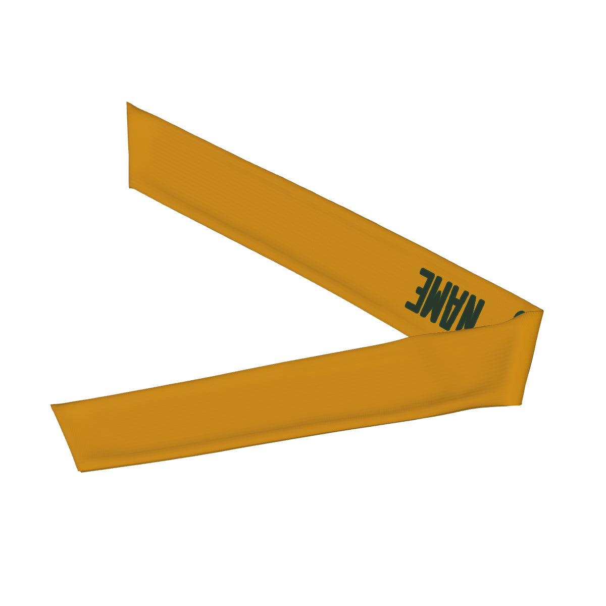 Custom Yellow Dark Green Headband