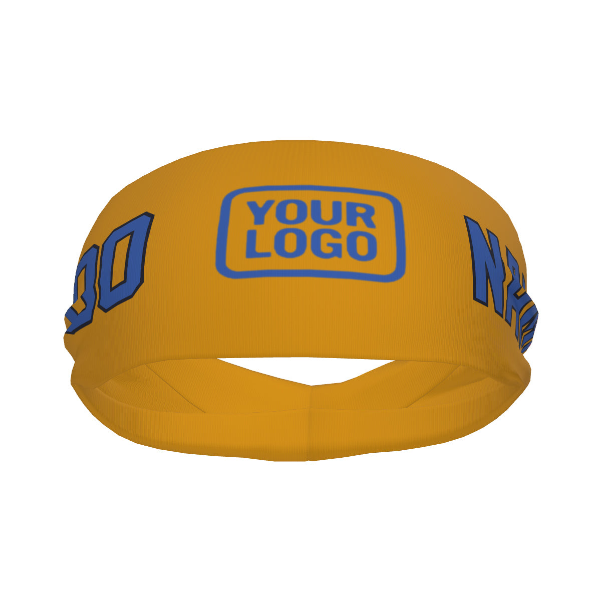 Custom Yellow Sky Blue Sports headband