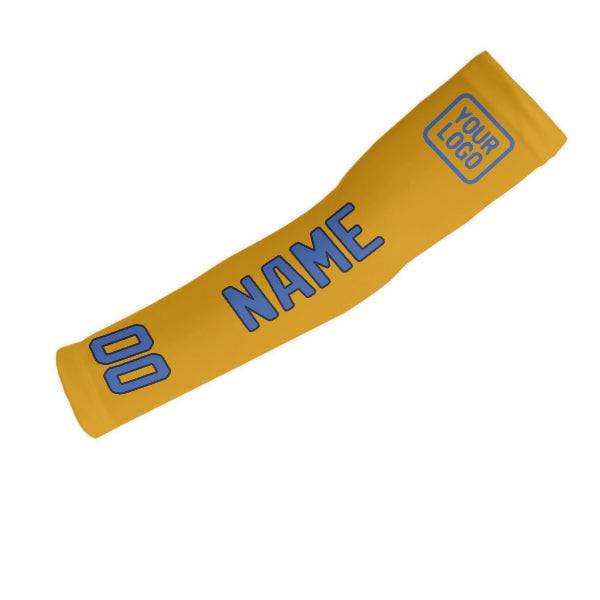 Custom Yellow Sky Blue Arm Sleeve