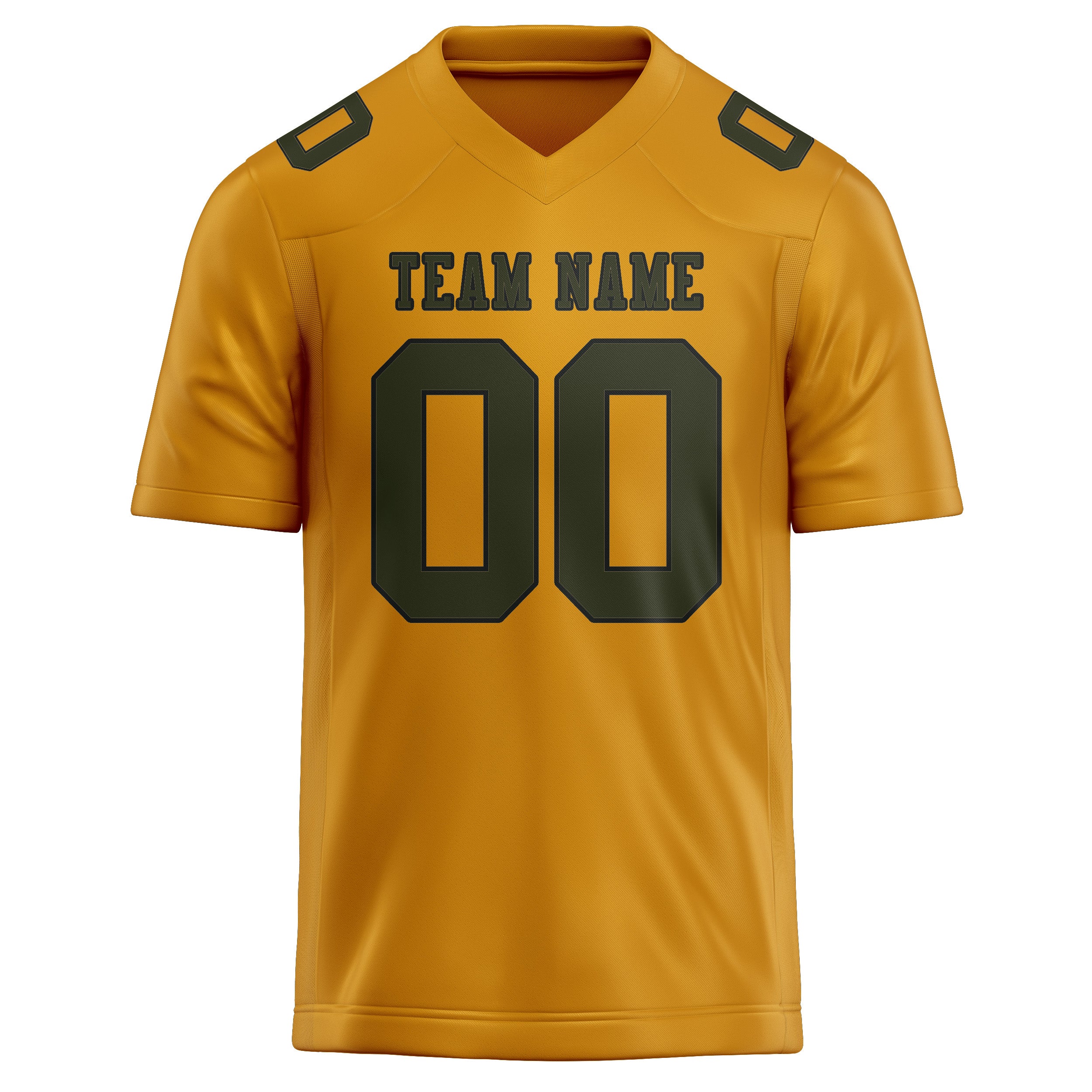 Custom Yellow Olive Football Jersey