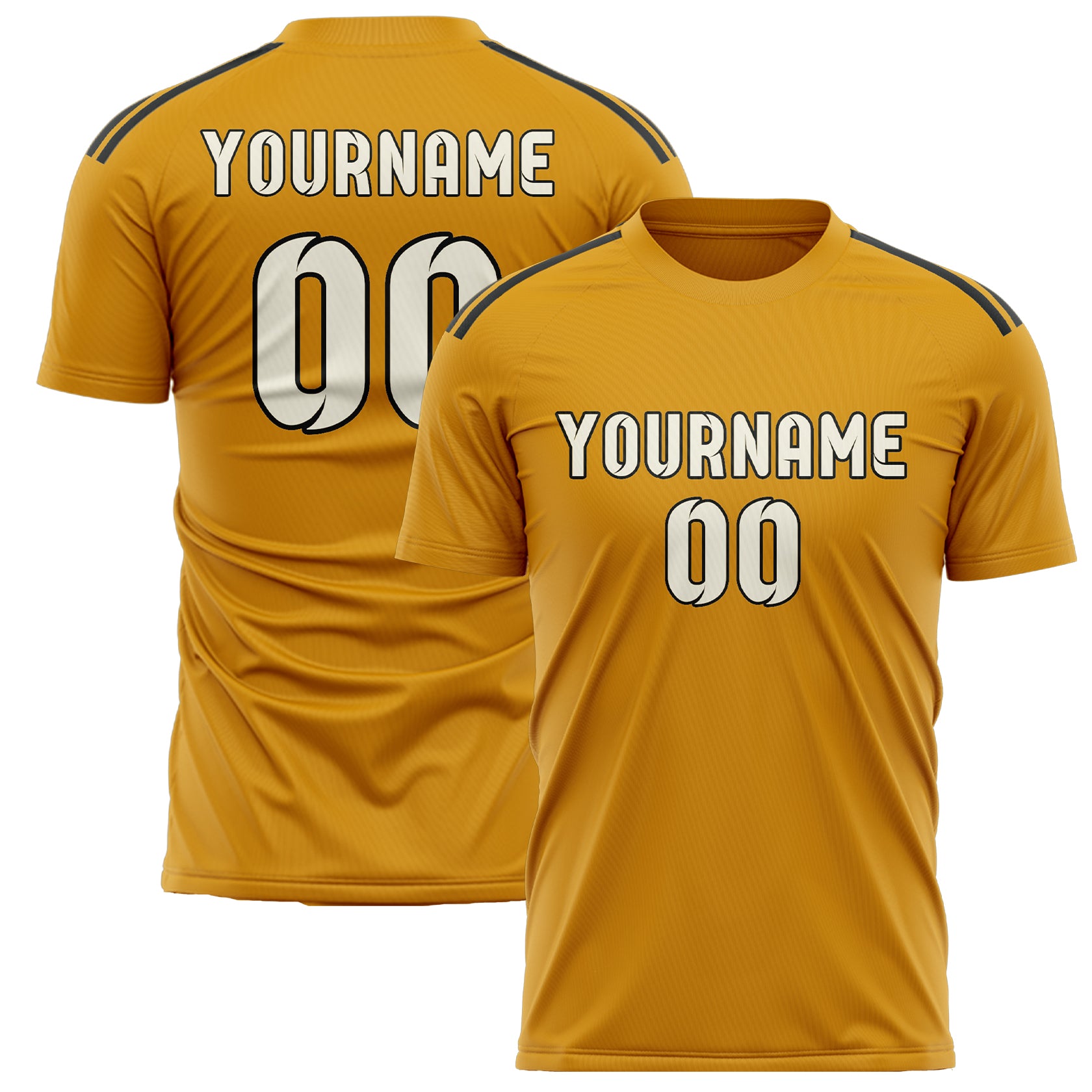 Custom Yellow Cream Soccer Jersey