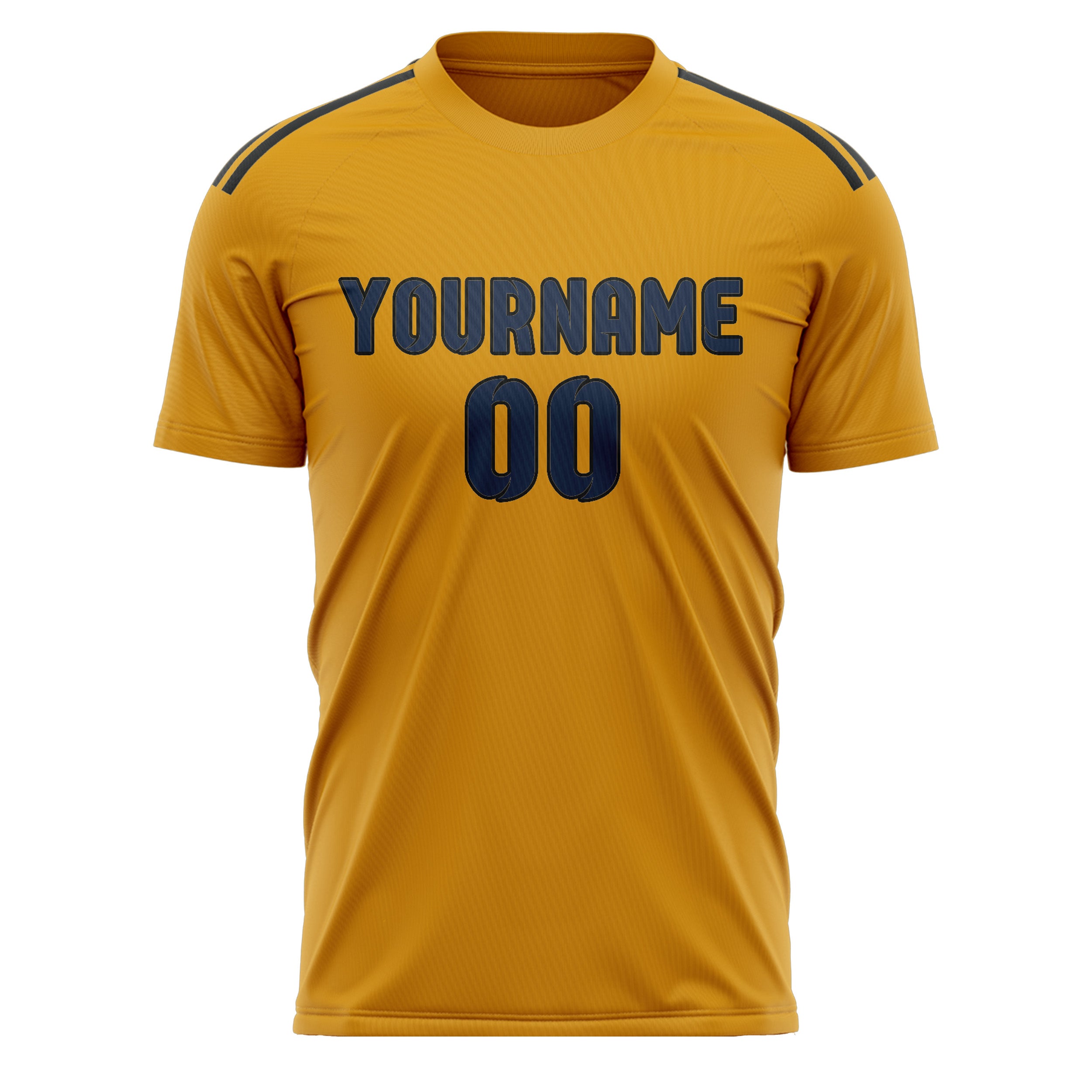Custom Yellow Blue Soccer Jersey