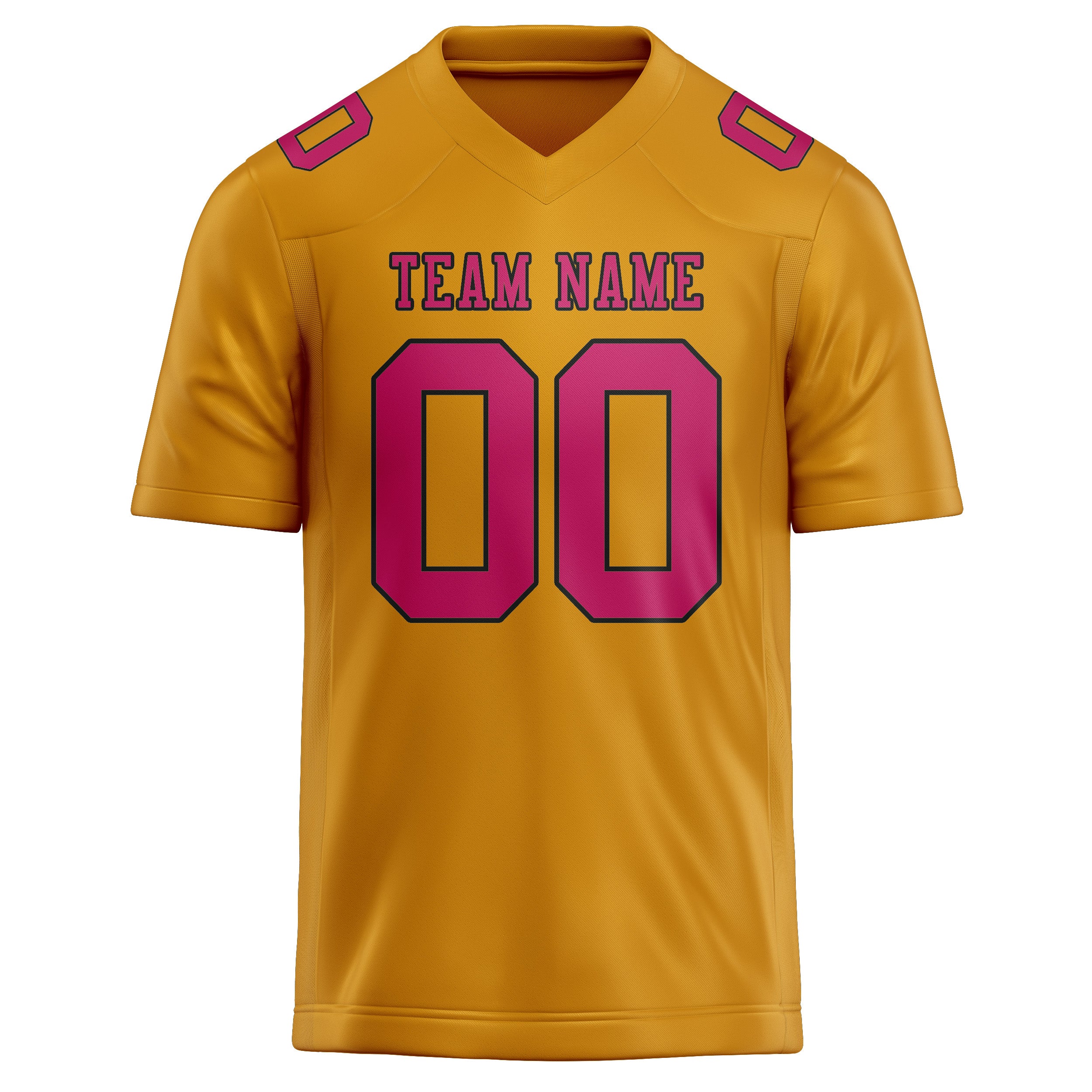 Custom Yellow Pink Football Jersey