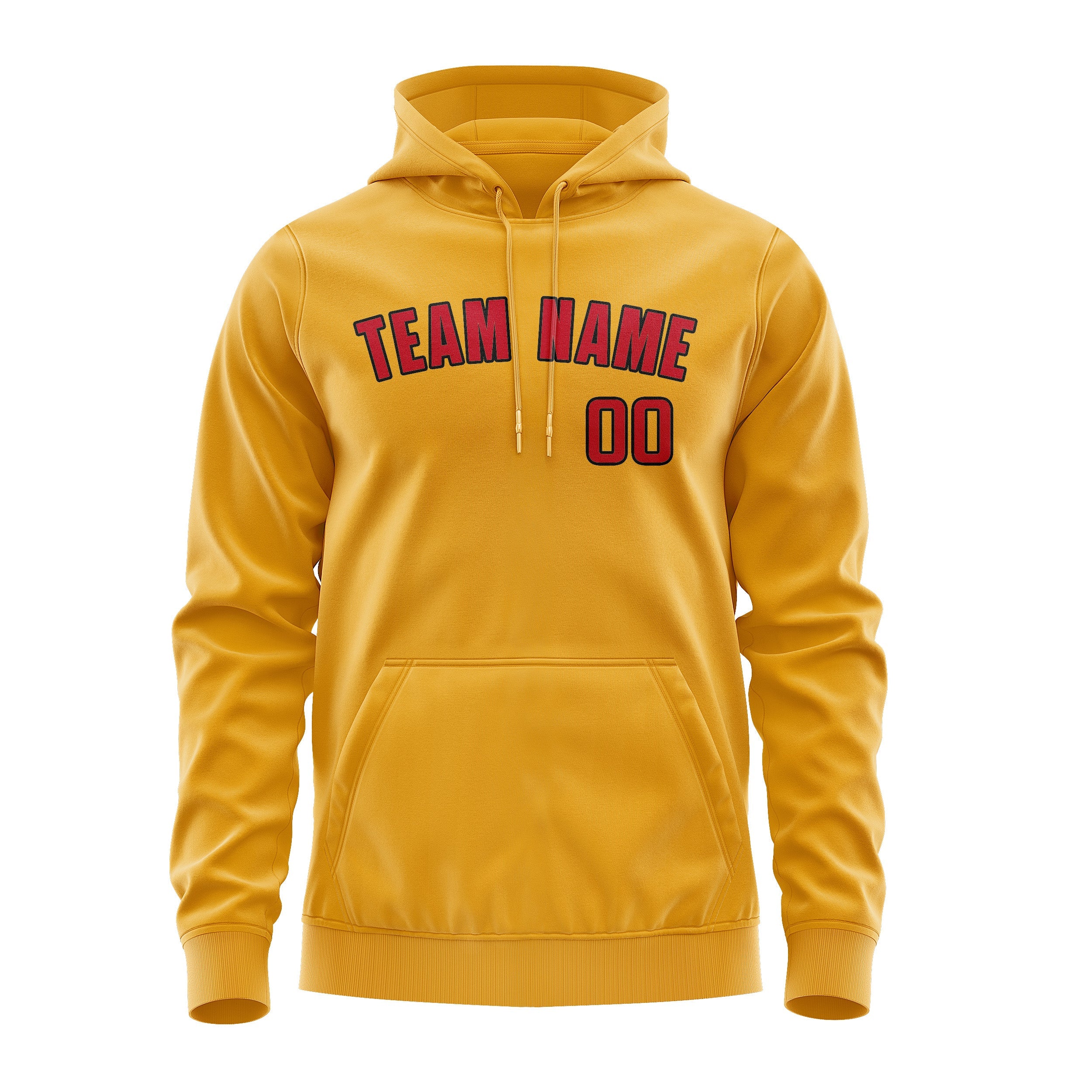 Custom Yellow Red Hoodie