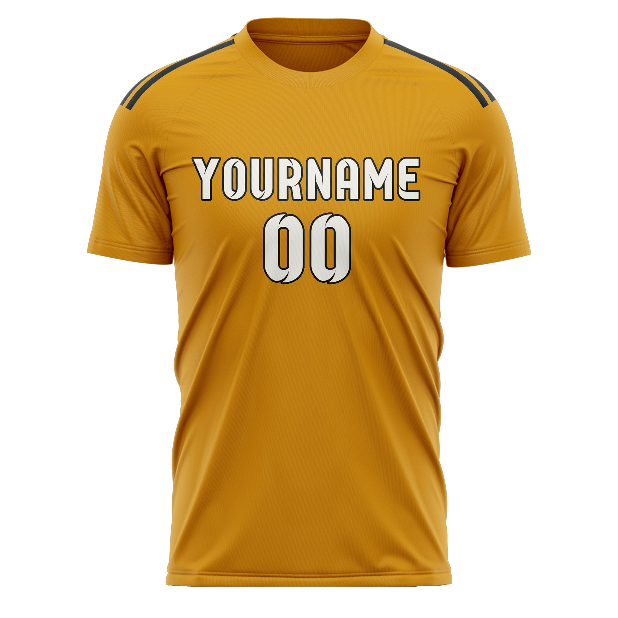 Custom Yellow White Soccer Jersey
