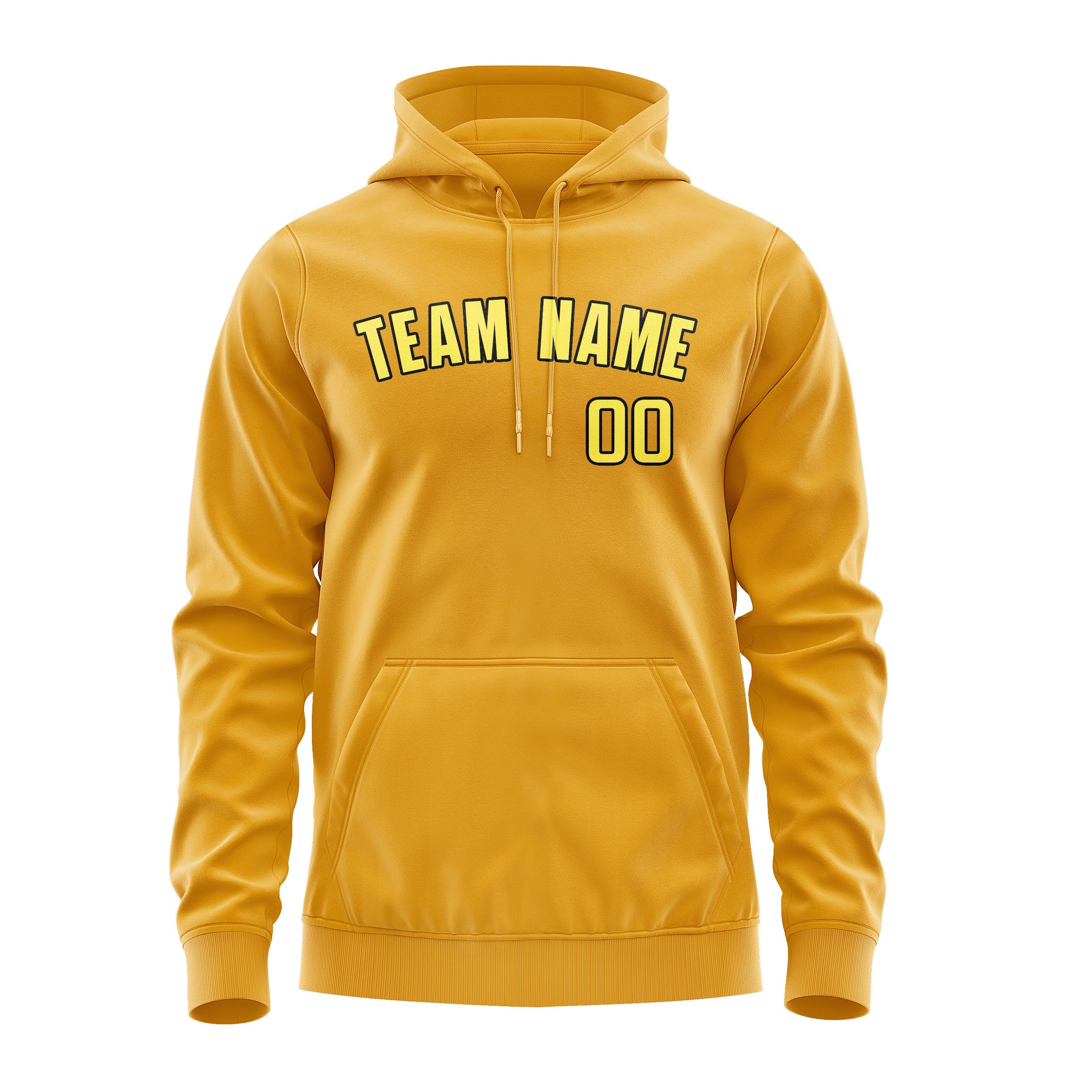 Custom Yellow Light Yellow Hoodie