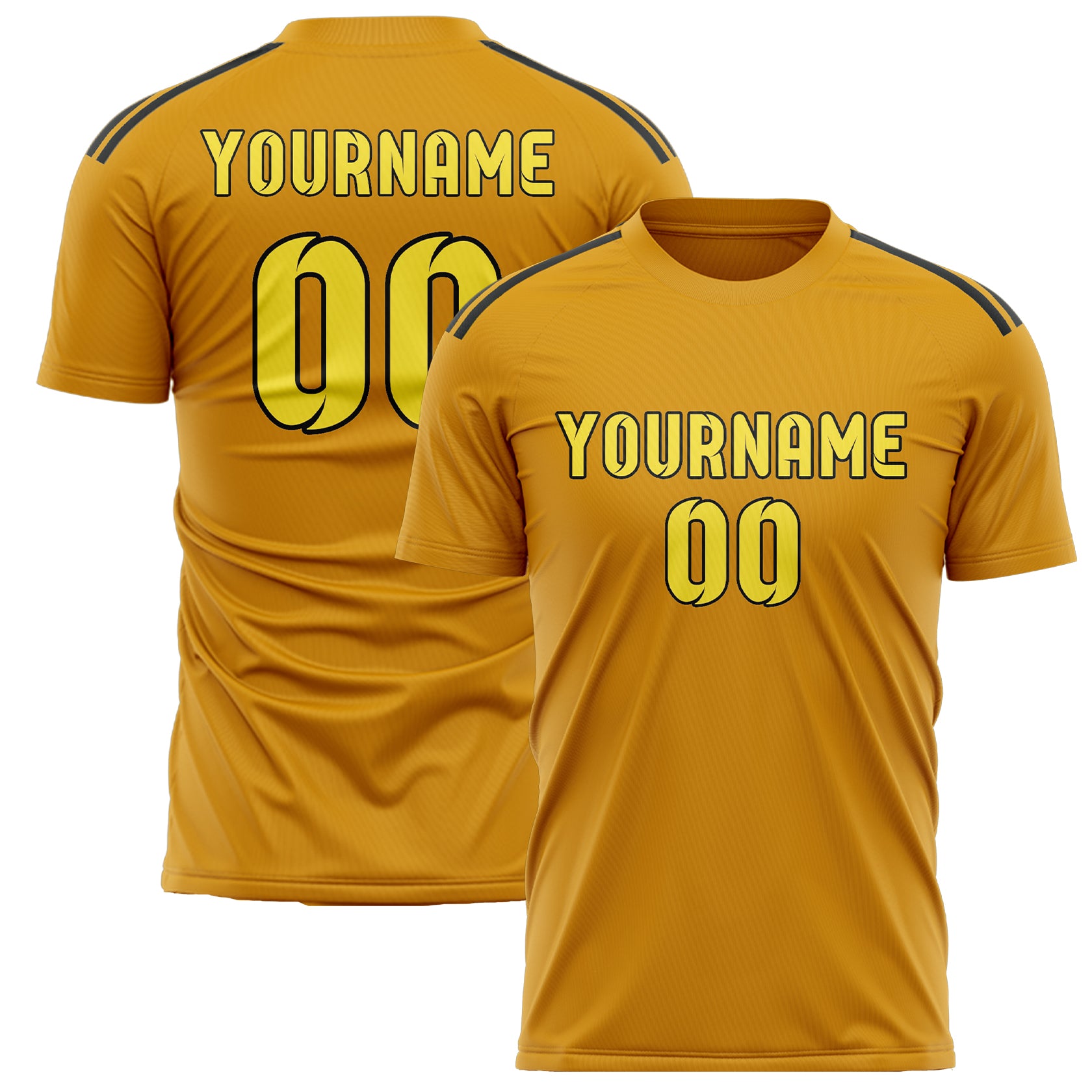 Custom Yellow Light Yellow Soccer Jersey