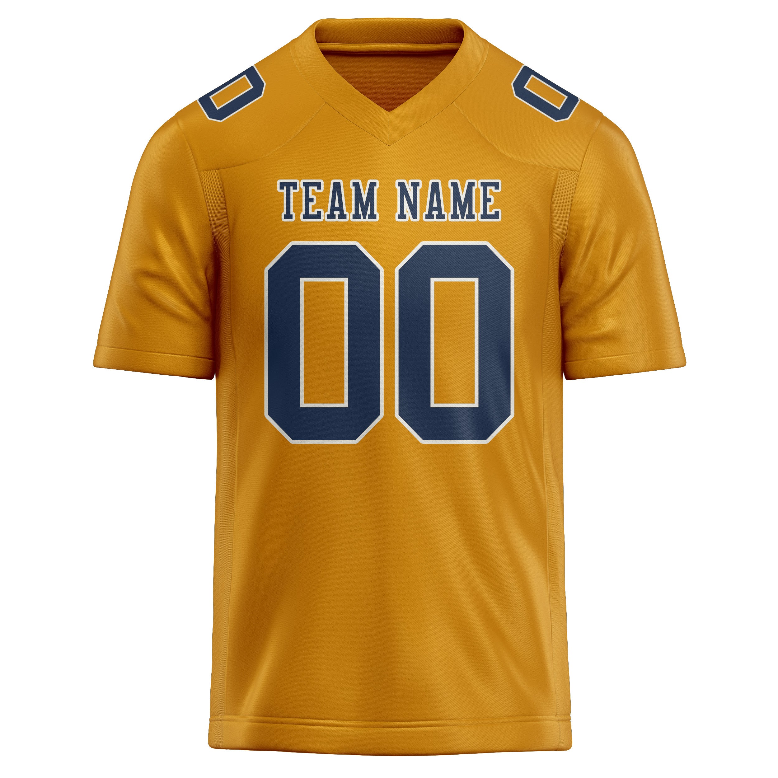 Custom Yellow Blue Football Jersey