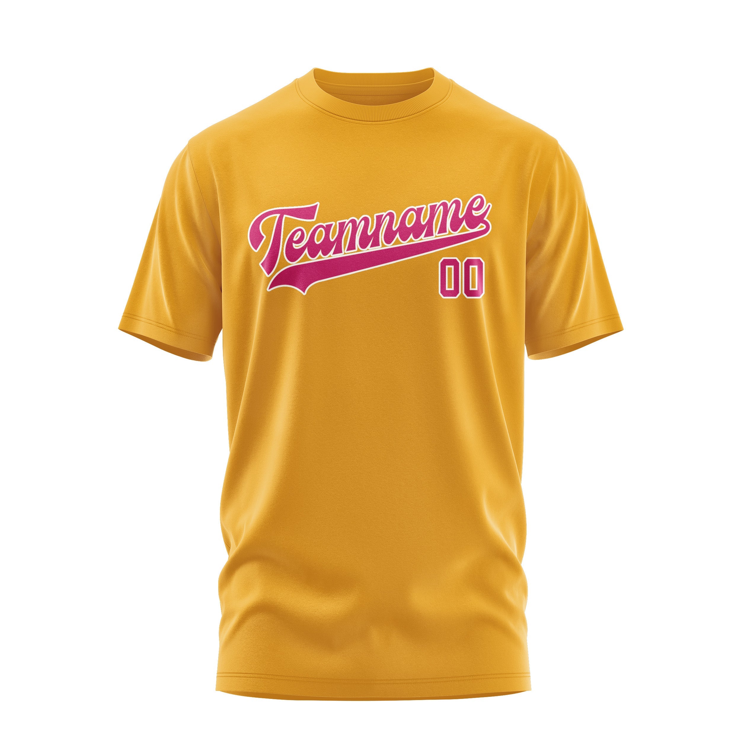 Custom Yellow Pink T-Shirt