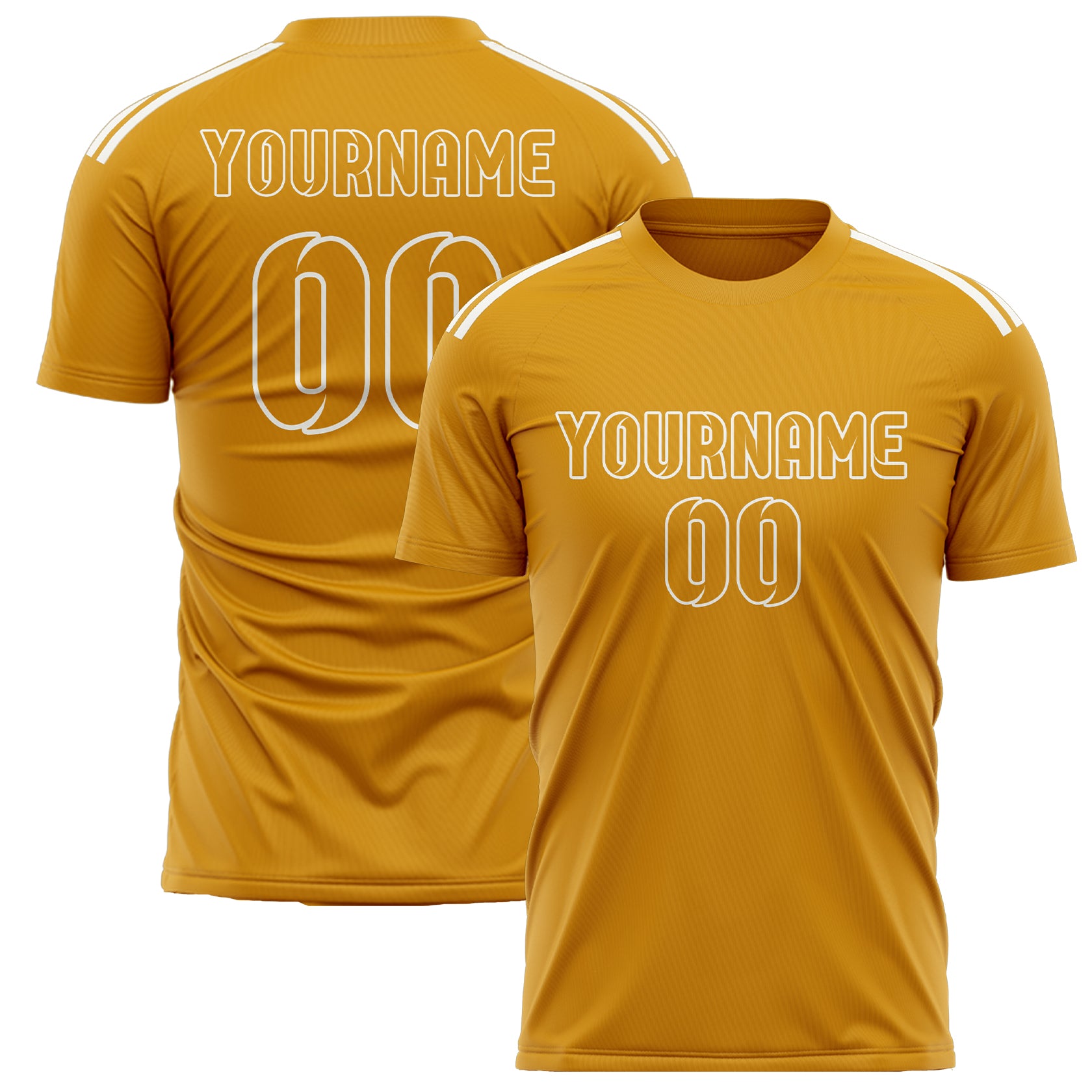 Custom Yellow Yellow Soccer Jersey