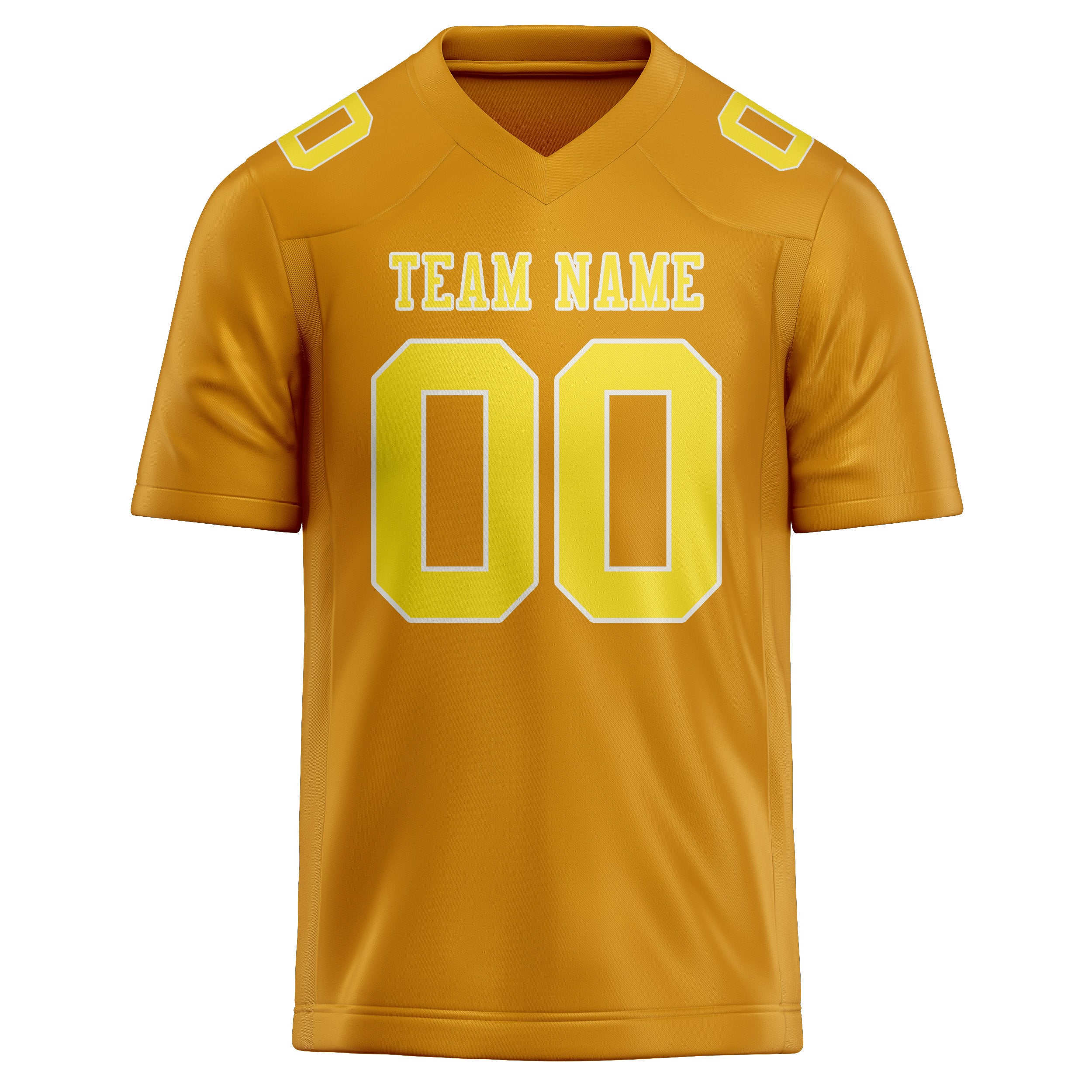 Custom Yellow Light Yellow Football Jersey