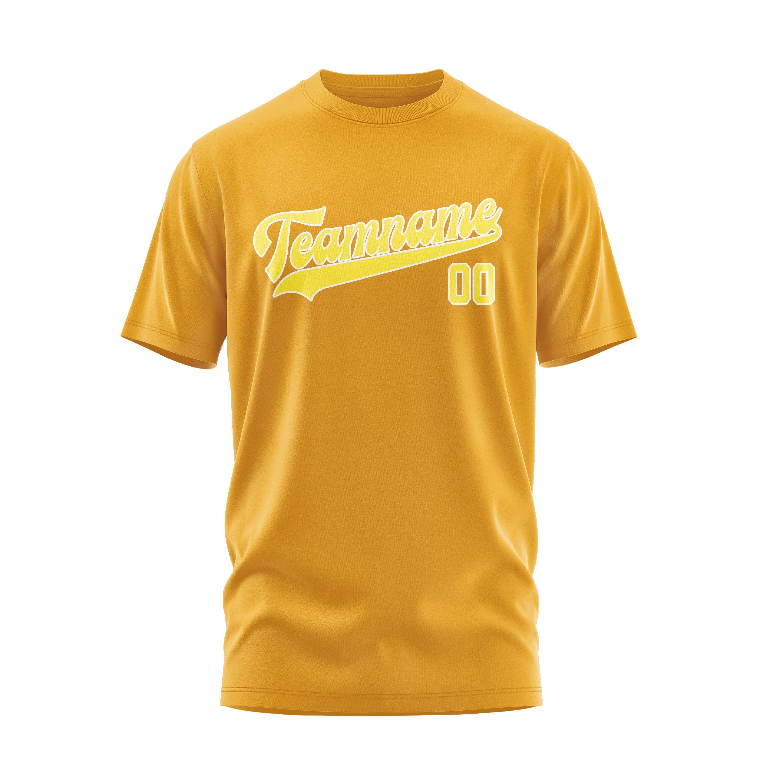 Custom Yellow Light Yellow T-Shirt