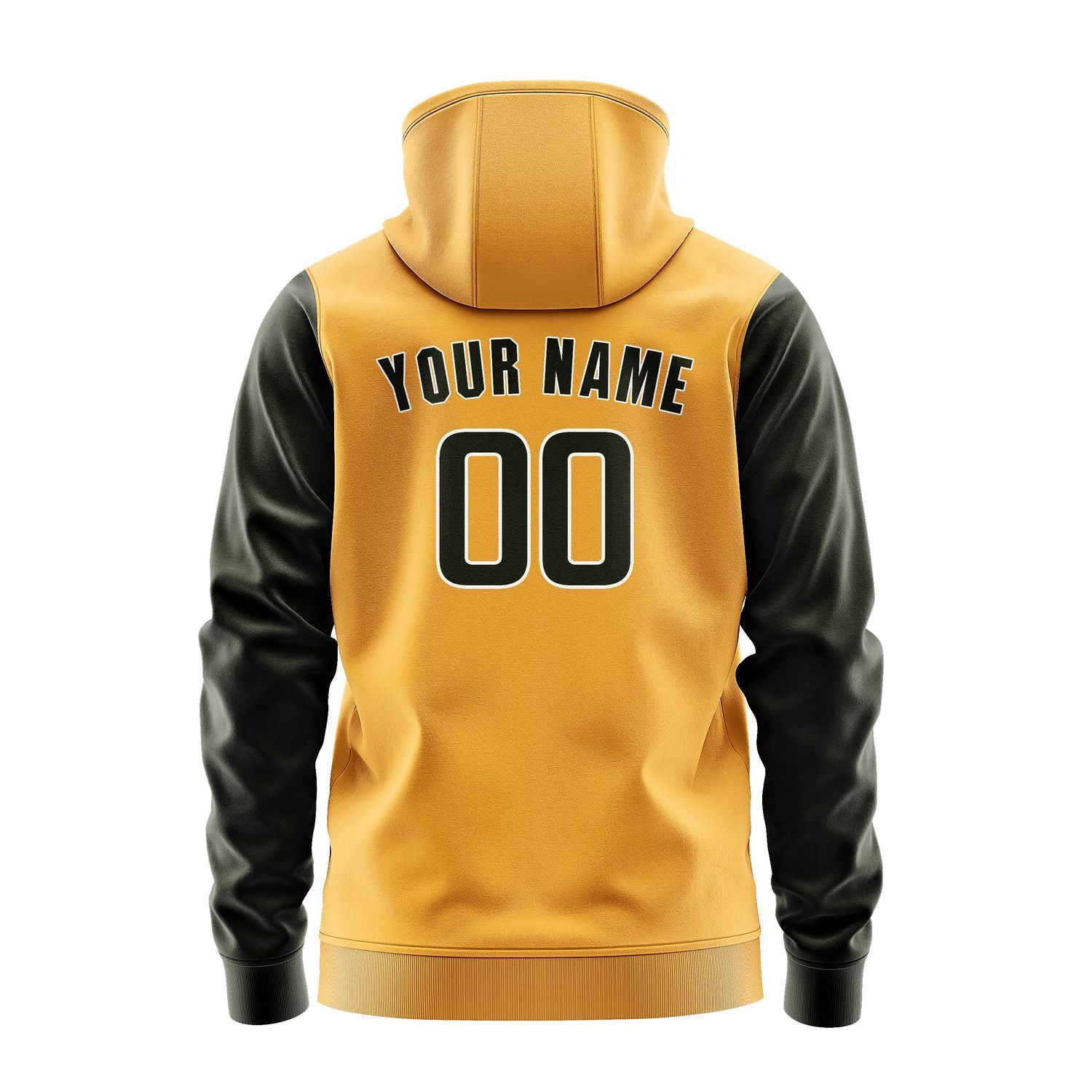 Custom Yellow Olive Hoodie 1919020219B31802
